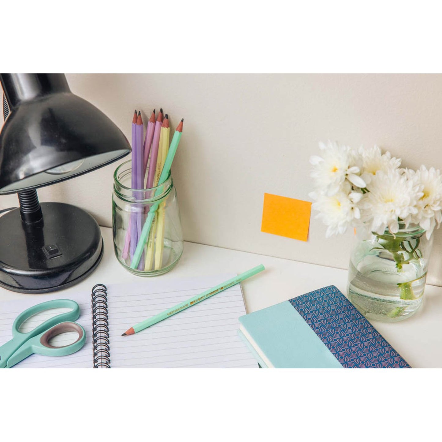 BIC EVOLUTION PASTEL Bleistifte HB 2x lila, grün, gelb, rosa | 518980 | 1 Pack = 5 St.