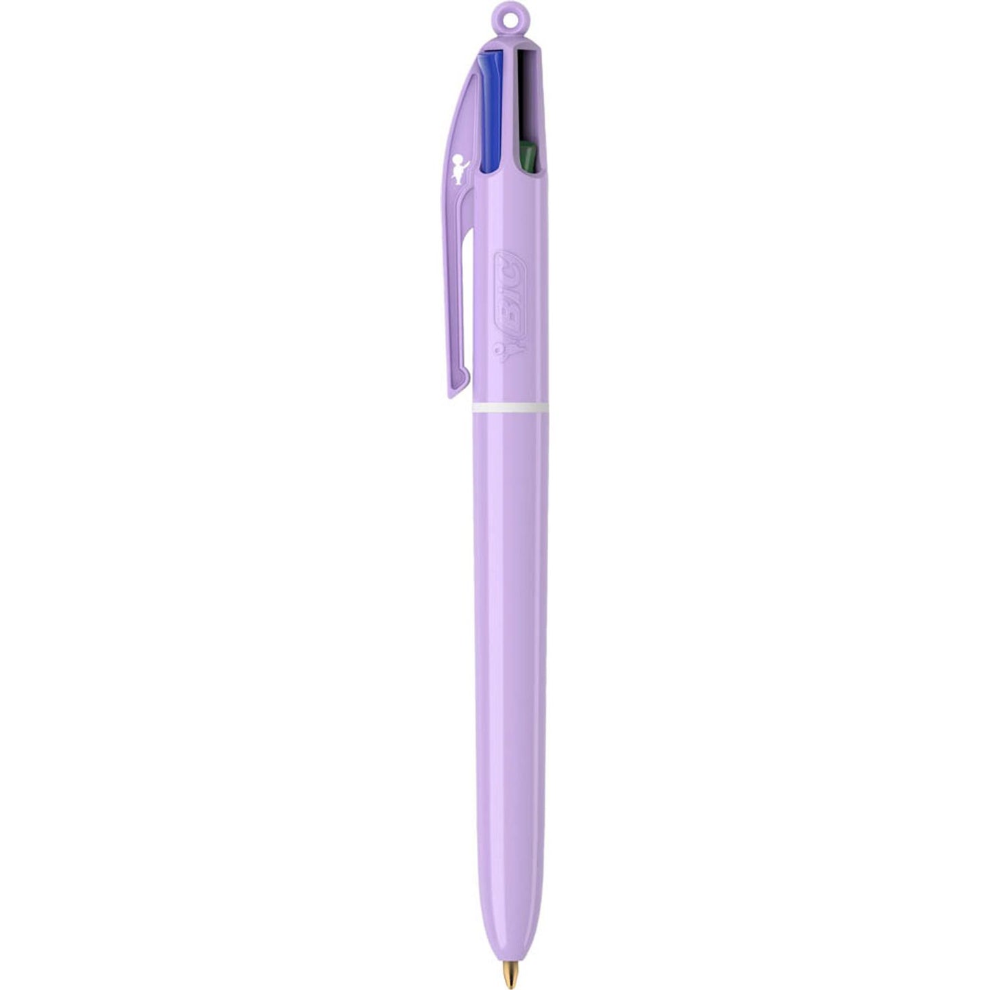 BIC 4-Farben-Kugelschreiber PASTEL <leer>, Schreibfarbe: farbsortiert