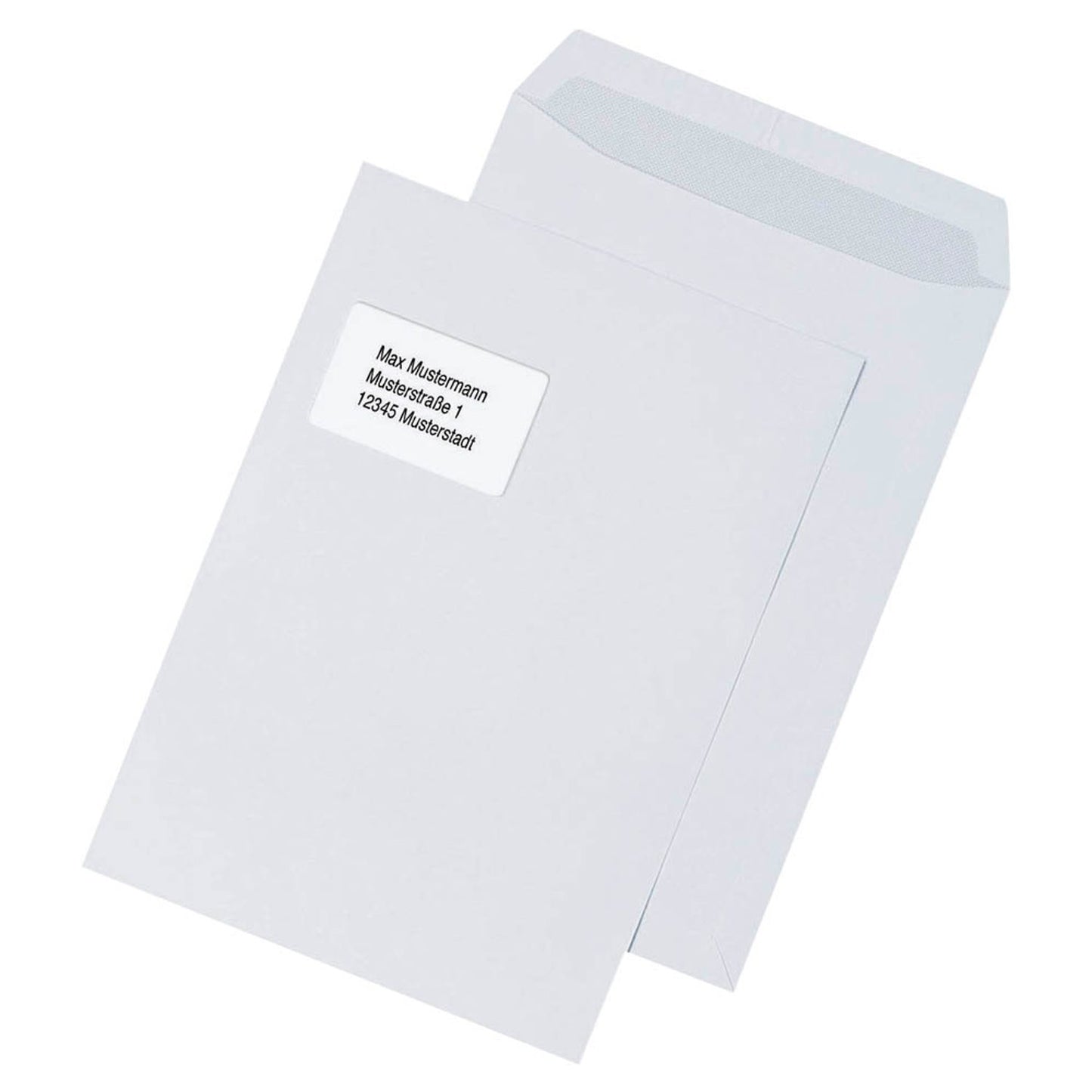 MAILmedia Versandtaschen DIN C4 mit Fenster weiß | 30022375 | 1 Pack = 100 St.
