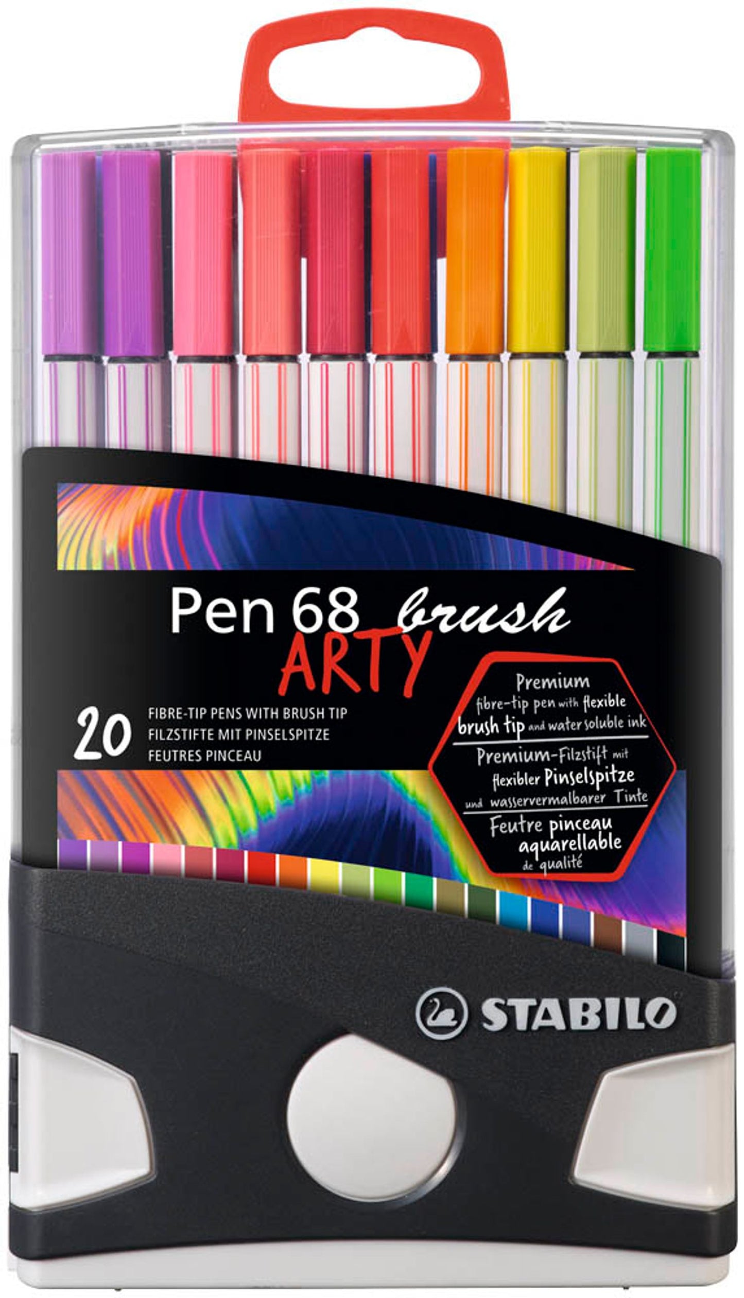 STABILO Pen 68 brush ARTY Filzstifte farbsortiert