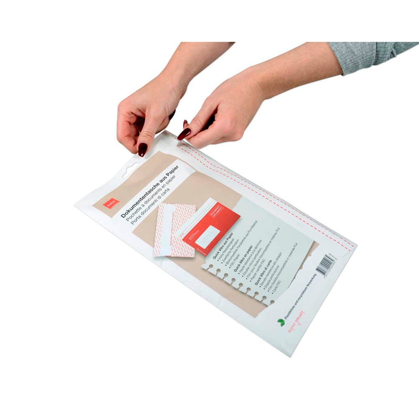 ELCO Lieferscheintaschen QuickVitro Papier DIN C5 | 79128.80 | 1 Pack = 20 St.