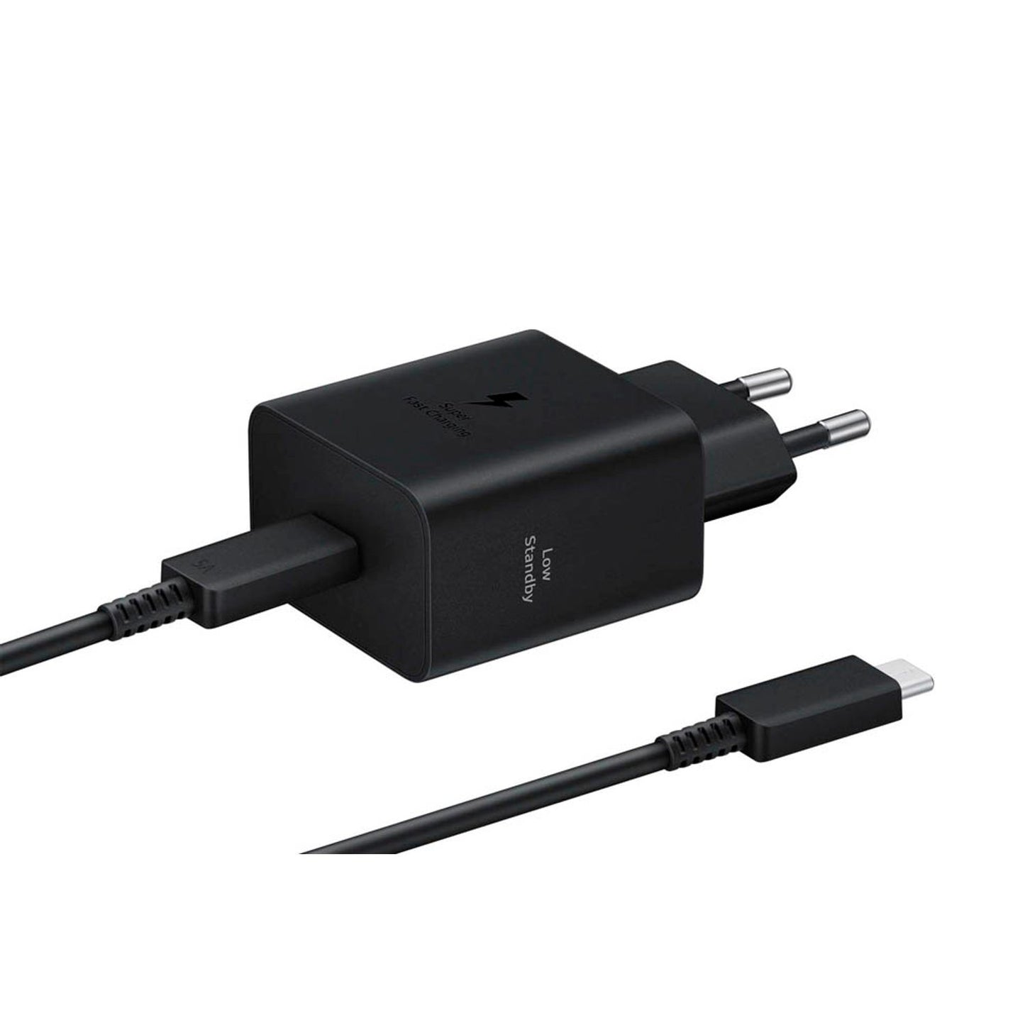 SAMSUNG Ladekabel mit Adapter schwarz, Kabellänge: 1,8 m, 45 Watt | EP-T4511XBEGEU