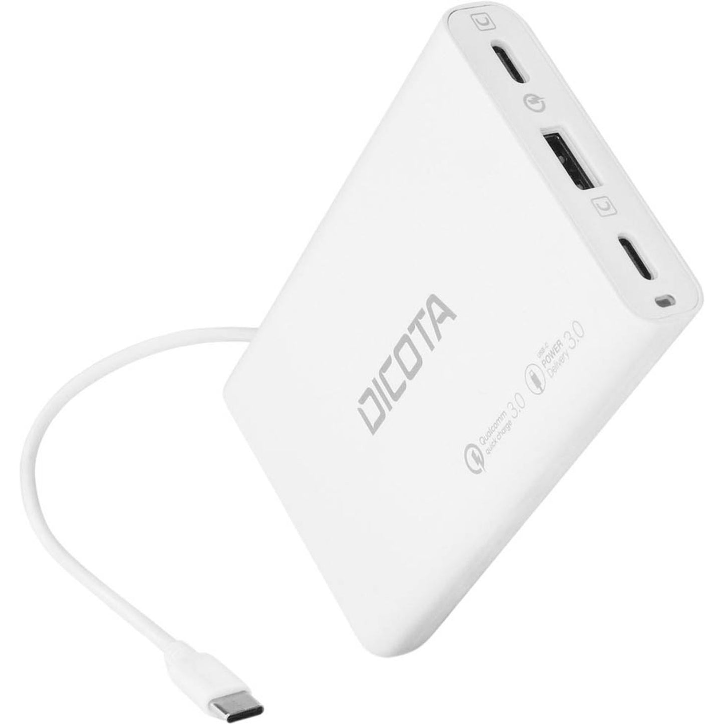 DICOTA Ladekabel mit Adapter weiß, 65 Watt | D32056