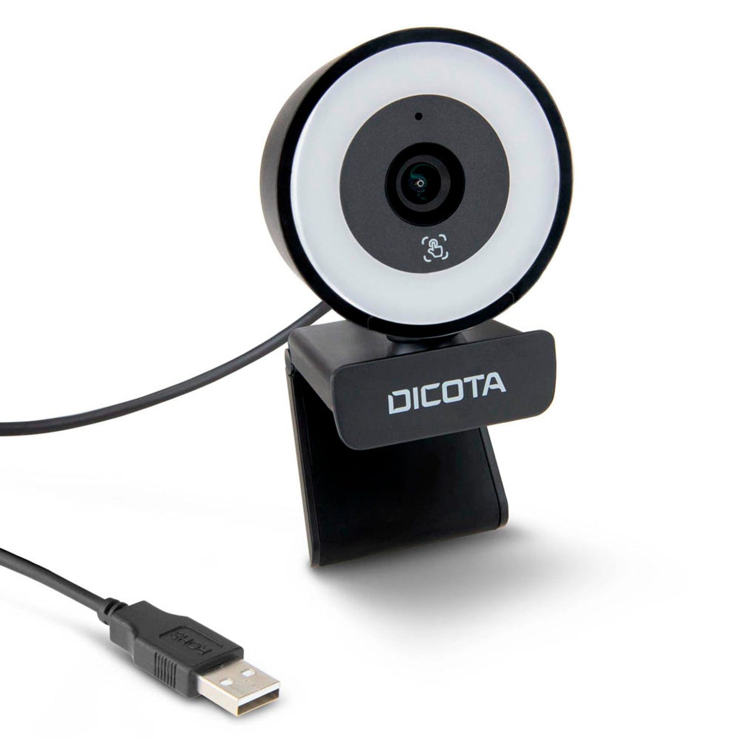 DICOTA Ringlicht Webcam schwarz | D32066