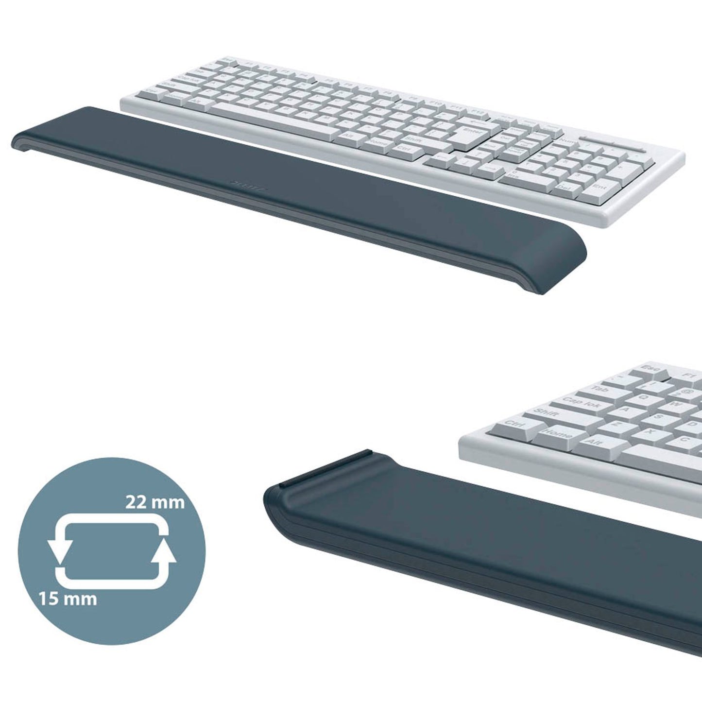 LEITZ Tastatur-Handballenauflage Ergo Cosy dunkelgrau | 65230089