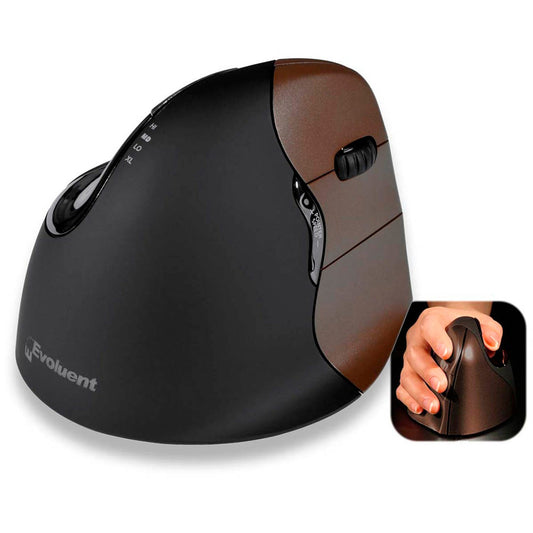Evoluent Vertical Mouse 4 Bluetooth rechts klein Maus ergonomisch kabellos braun | VM4SW