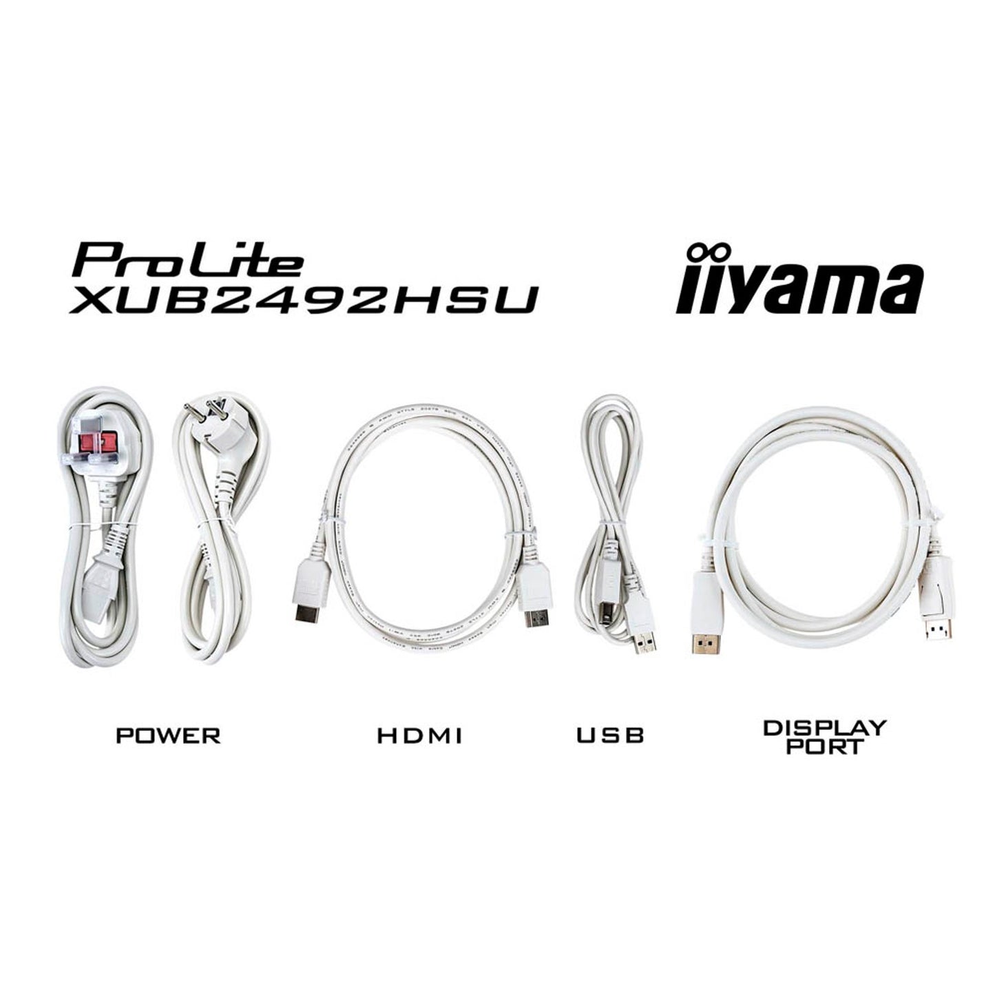 iiyama PROLITE Monitor 61,0 cm (24,0 Zoll) weiß | XUB2492HSU-W6