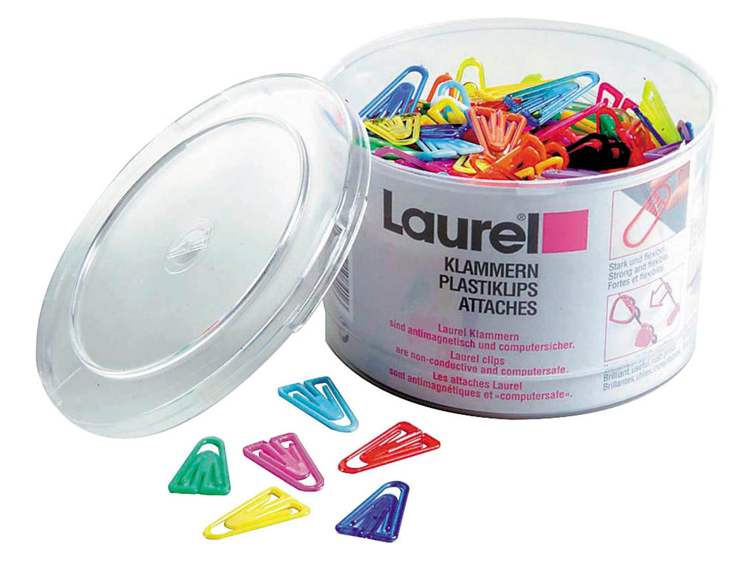 Laurel Büroklammern farbsortiert kunststoffüberzogen