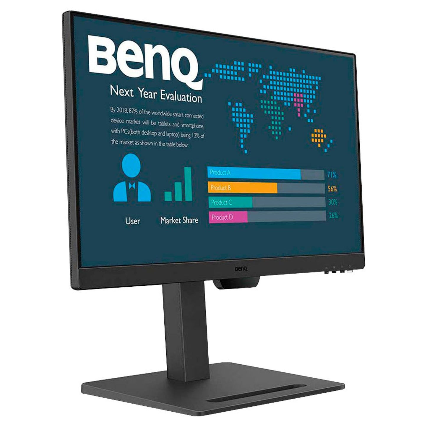 BenQ BL2490T Monitor 61,0 cm (24,0 Zoll) schwarz | 9H.LMHLJ.LBE