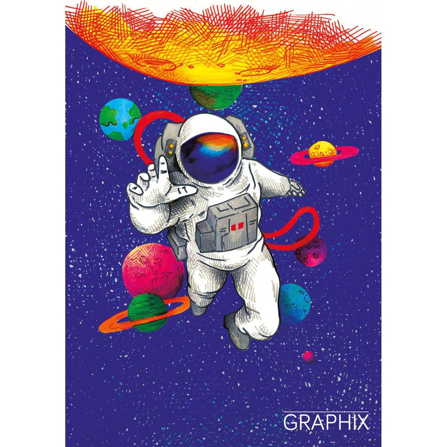 Marabu Graphix Significant Permanentmarker-Set farbsortiert 1,0 - 2,0 mm | 10128931 | 1 Pack = 12 St.