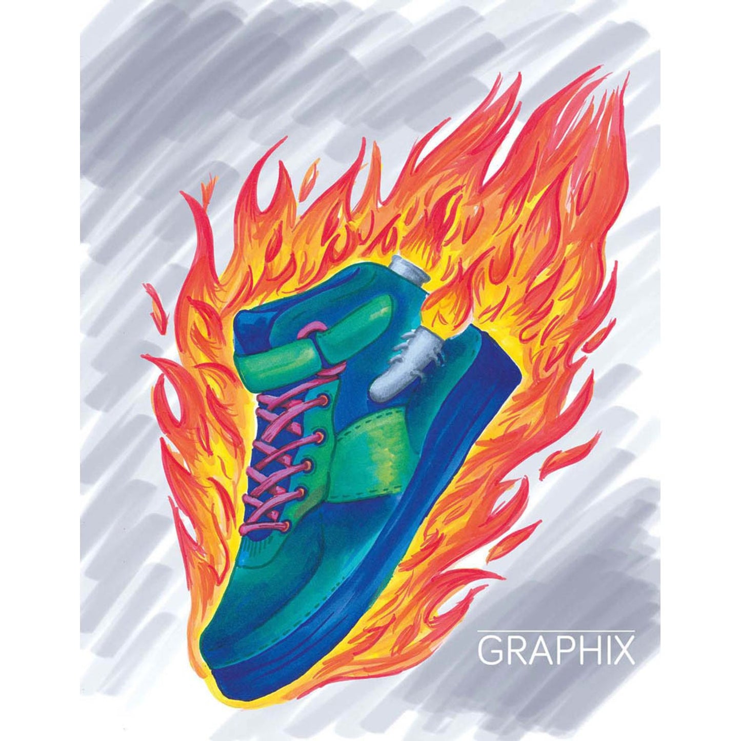 Marabu Graphix Sketch Filzstifte farbsortiert | 10128936 | 1 Pack = 6 St.