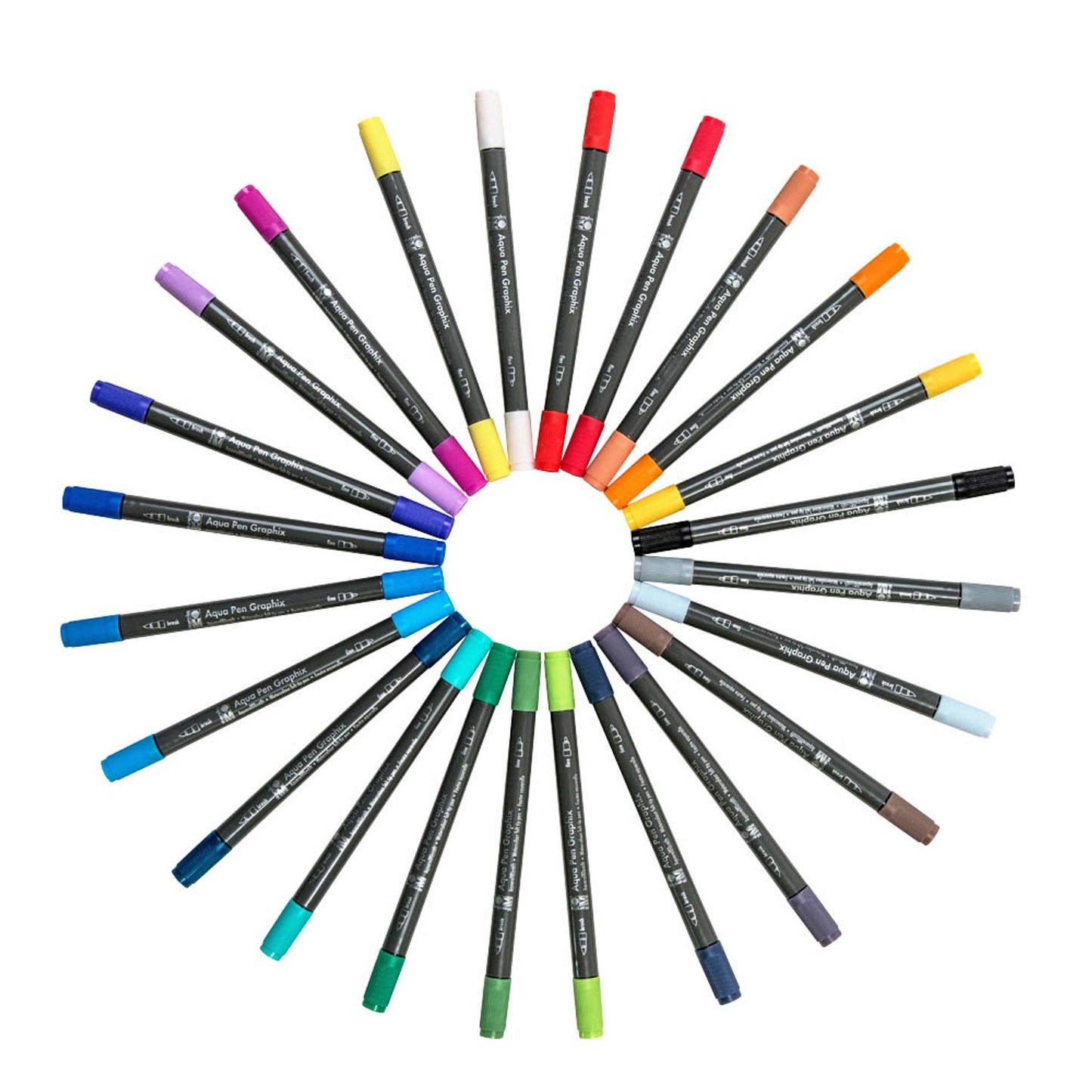 Marabu Graphix Octopy Aquarellmarker-Set farbsortiert | 10269463 | 1 Pack = 24 St.
