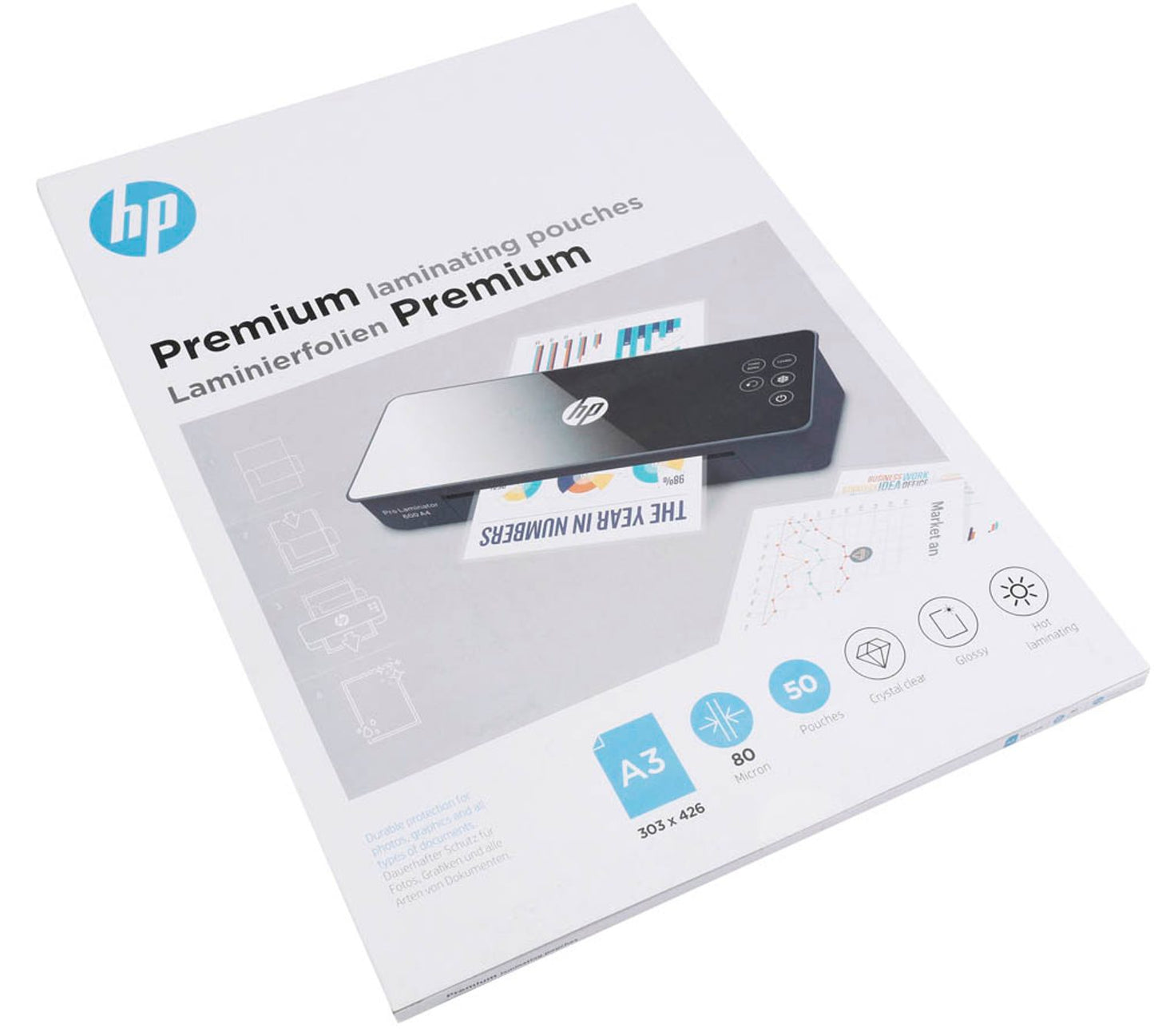 HP Premium Laminierfolien glänzend für A 80 micron