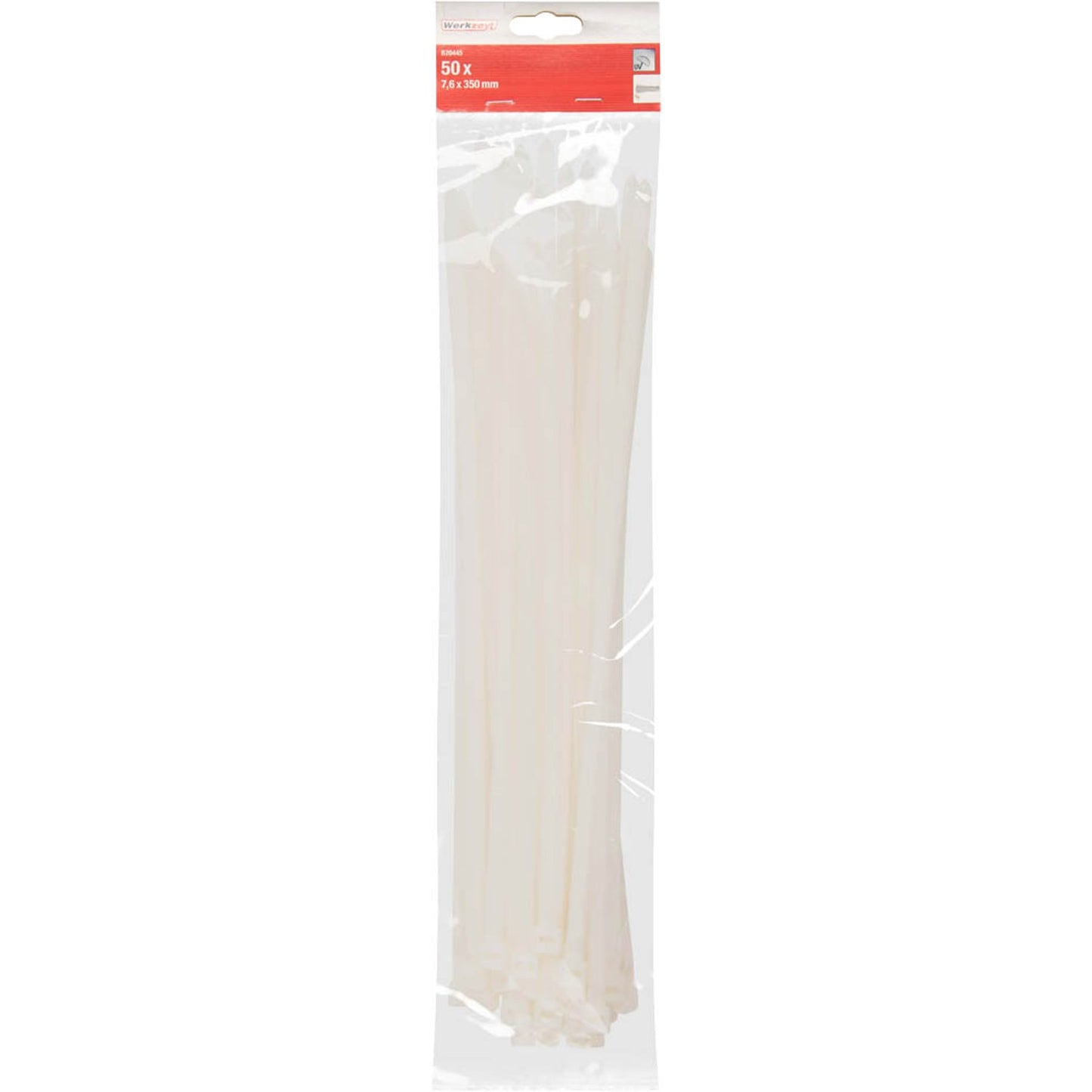 Werkzeyt Kabelbinder weiß | B20445 | 1 Pack = 50 St.
