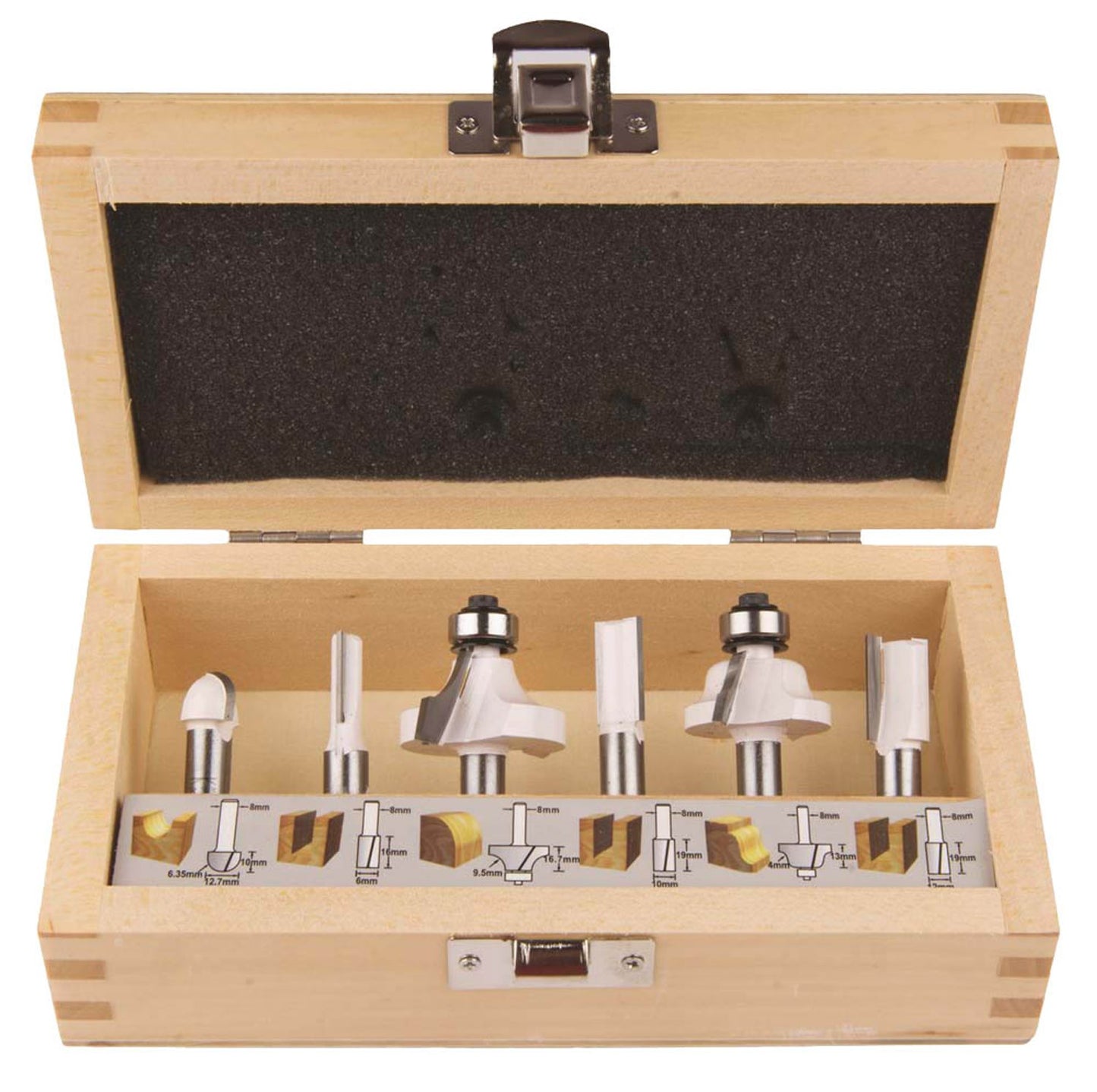 makita D- Fräser-Set -teilig
