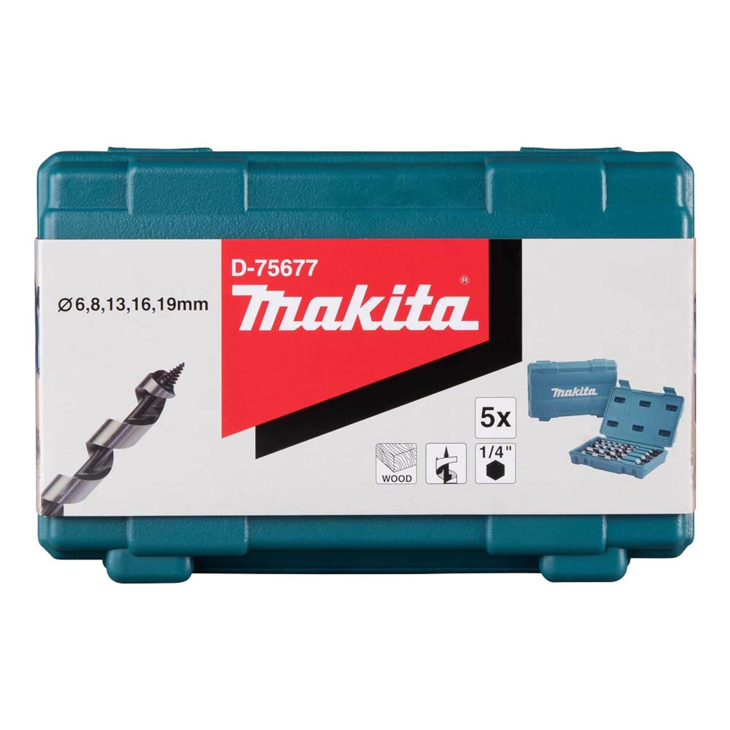 makita Schlangenbohrer-Set, 5-teilig | D-75677
