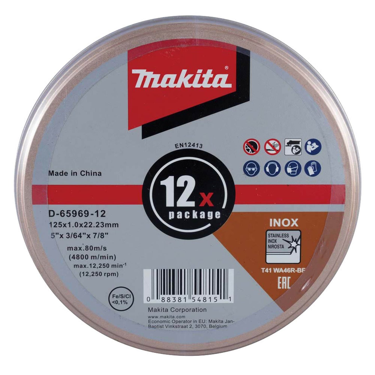 makita Trennscheiben INOX | D-65969-12