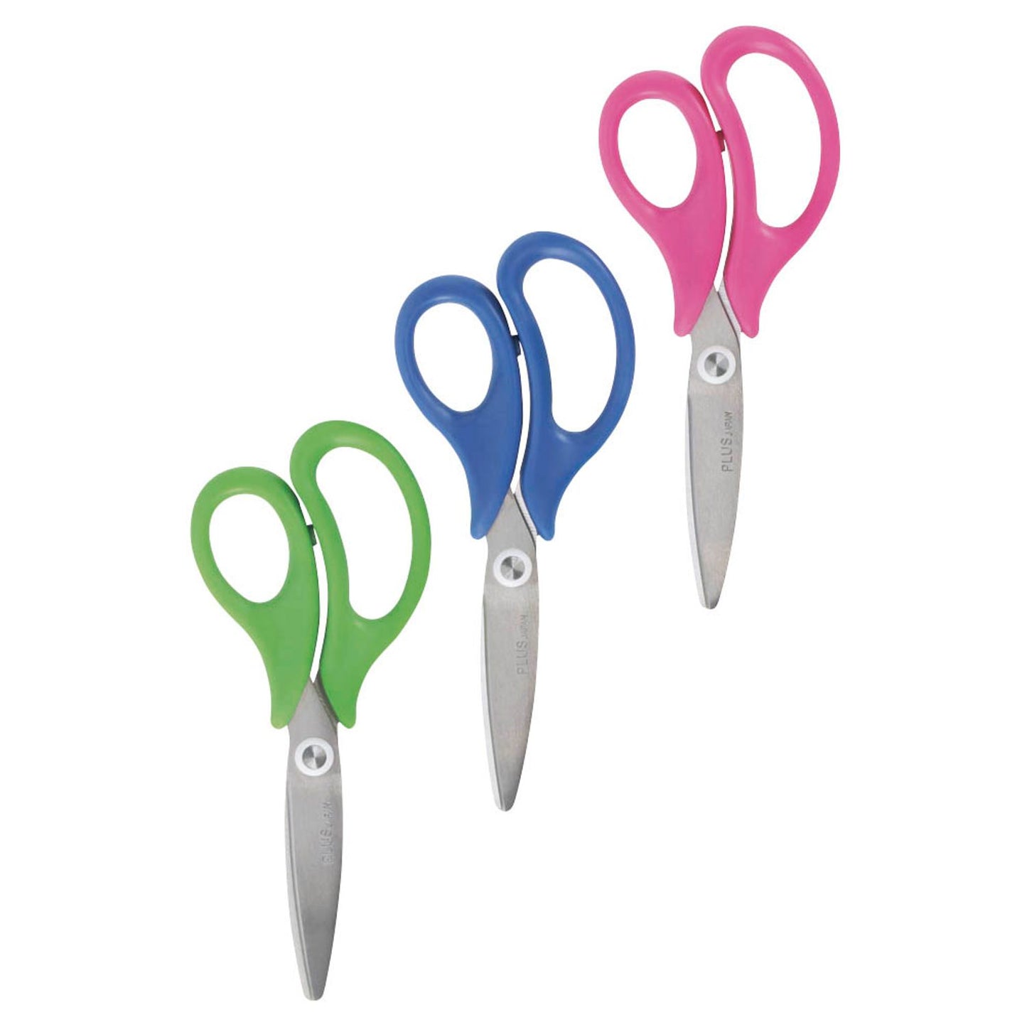 PLUS JAPAN Kinderscheren blau, pink, grün 5,2 cm | 34567 | 1 Pack = 24 St.
