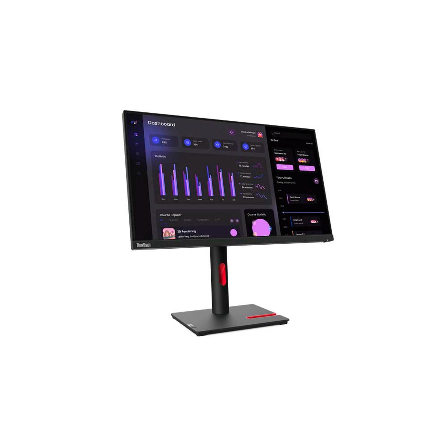 Lenovo ThinkVision T24i-30 Monitor 61,0 cm (24,0 Zoll) schwarz | 63CFMATXEU
