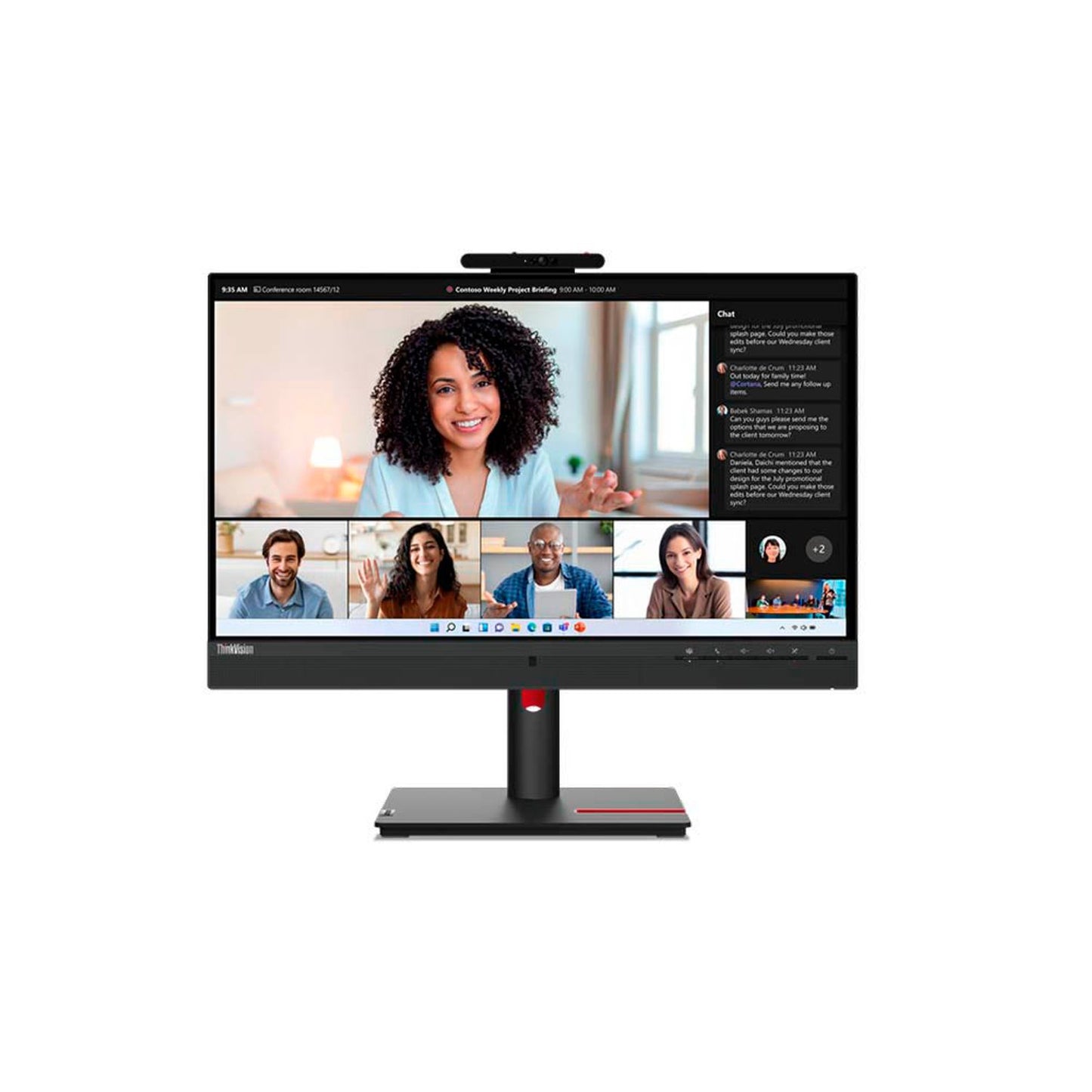 Lenovo ThinkVision T24mv-30 Monitor 61,0 cm (24,0 Zoll) schwarz | 63D7UAT3EU
