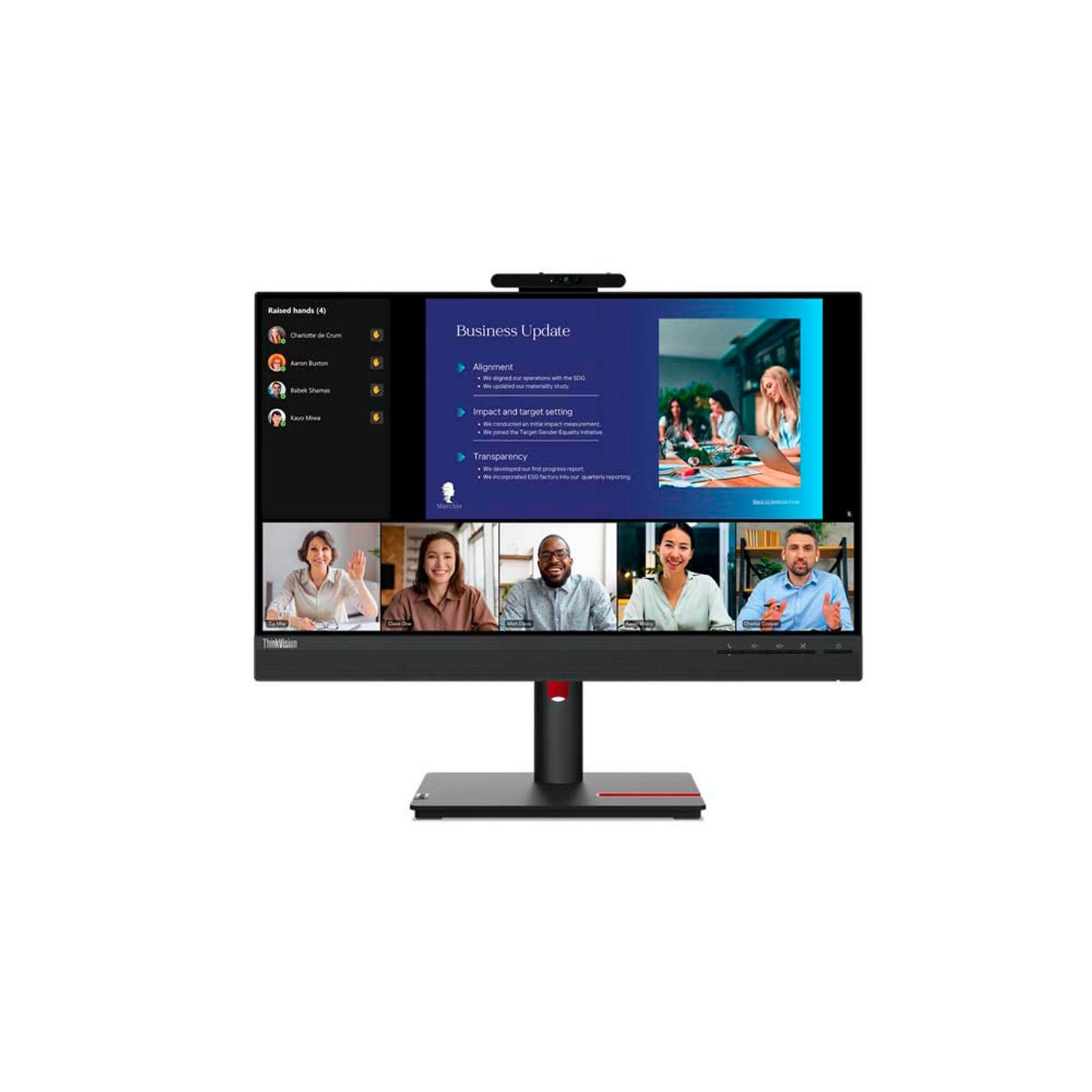 Lenovo ThinkVision T24v-30 Monitor 61,0 cm (24,0 Zoll) schwarz | 63D8MAT3EU