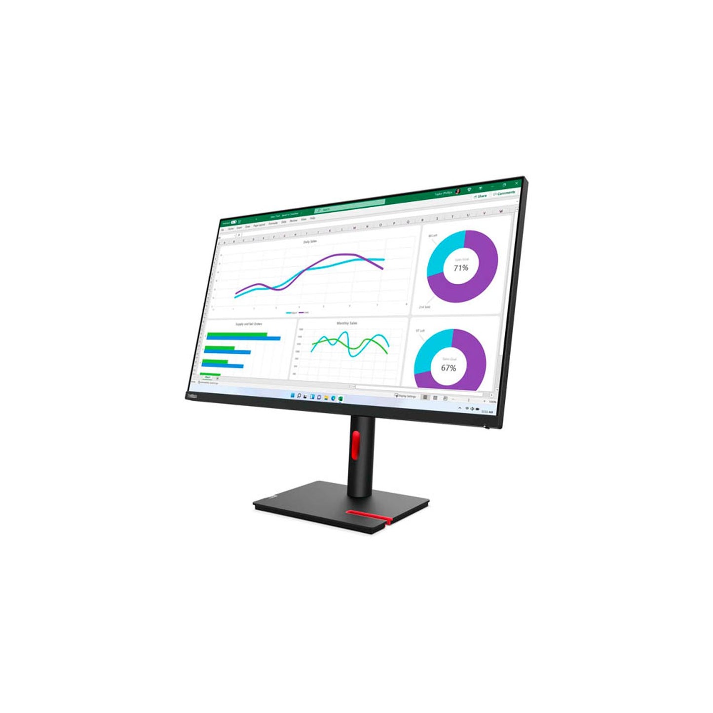 Lenovo ThinkVision T32h-30 Monitor 80,0 cm (32,0 Zoll) schwarz | 63D3GAT1EU