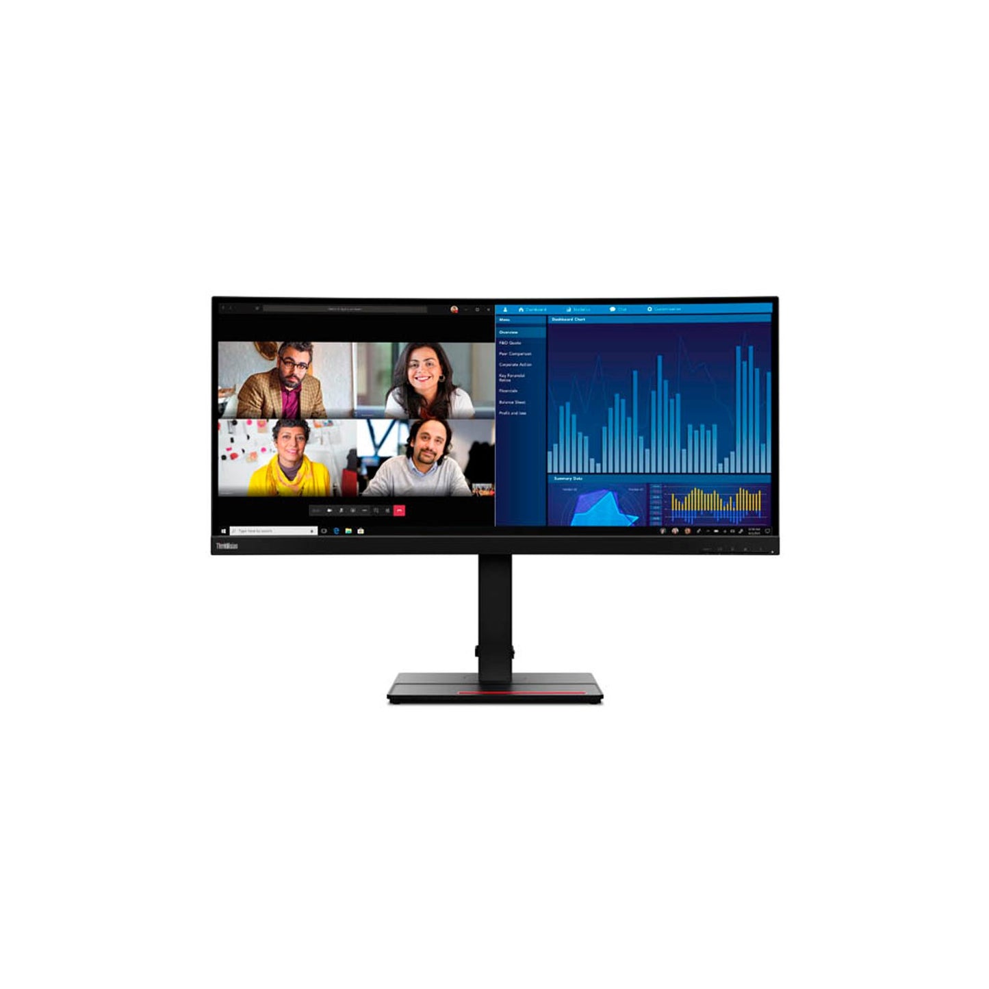 Lenovo ThinkVision P34w-20 Curved Monitor 86,0 cm (34,0 Zoll) schwarz | 63F2RAT3EU