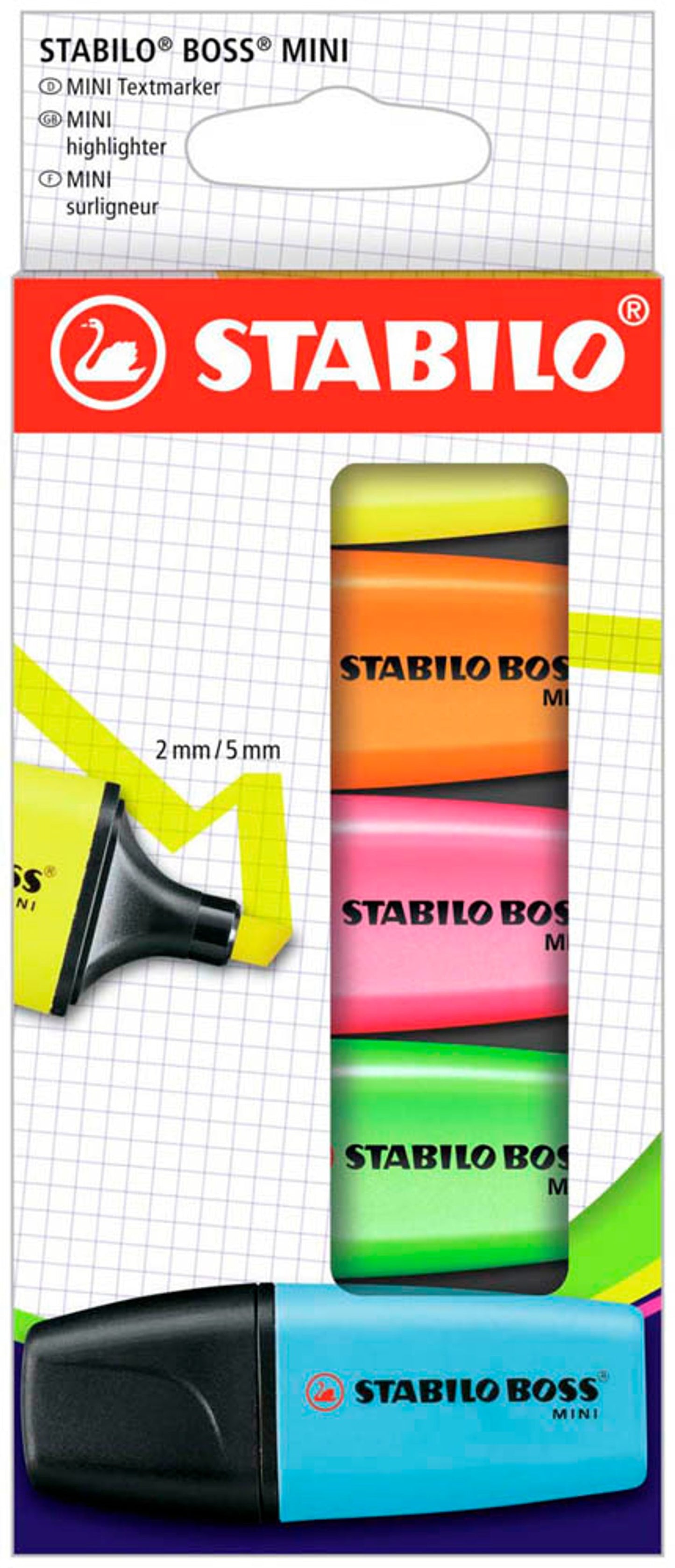 STABILO BOSS MINI Textmarker farbsortiert