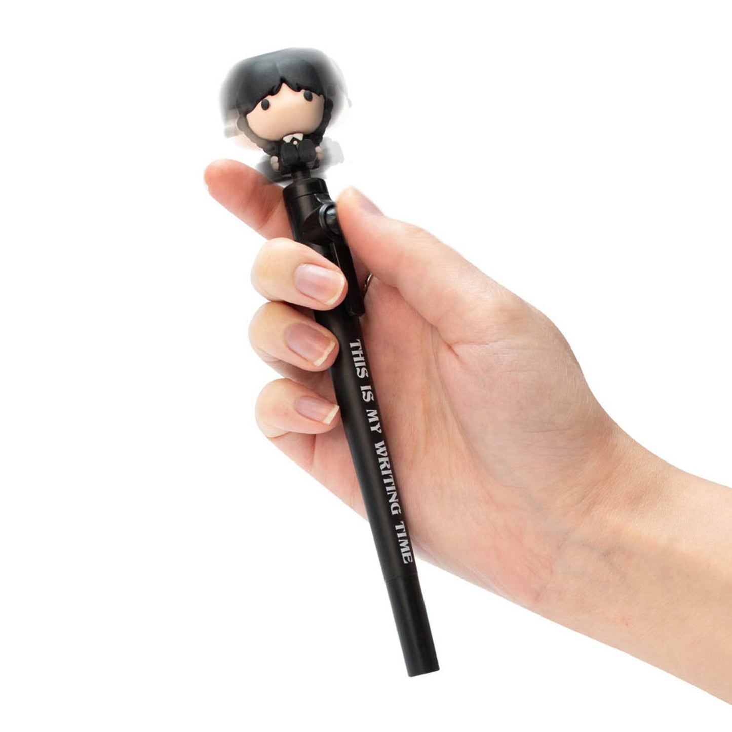 BlueSky Kugelschreiber Wednesday - Fidget Pen inkl. Sammelfigur schwarz, Schreibfarbe: schwarz | WD717577