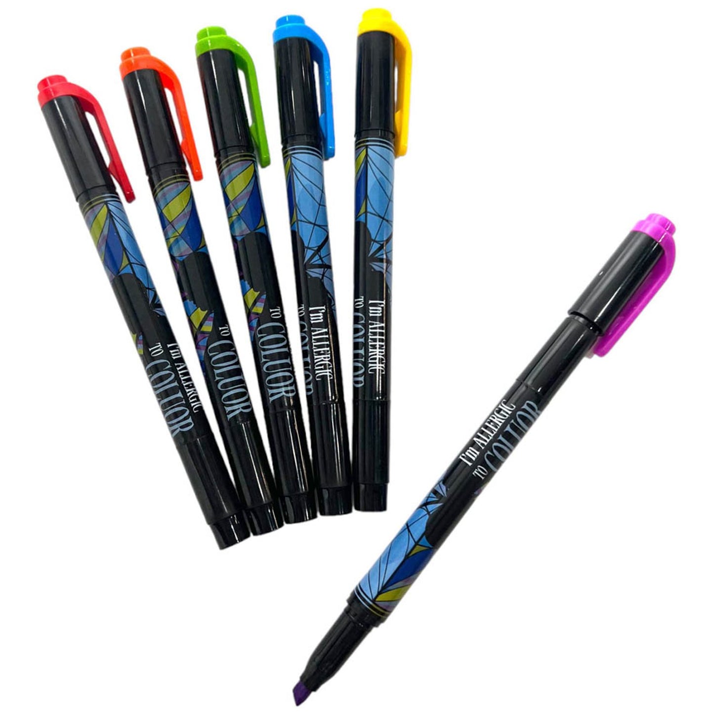BlueSky Wednesday Textmarker farbsortiert | WD717508 | 1 Pack = 6 St.
