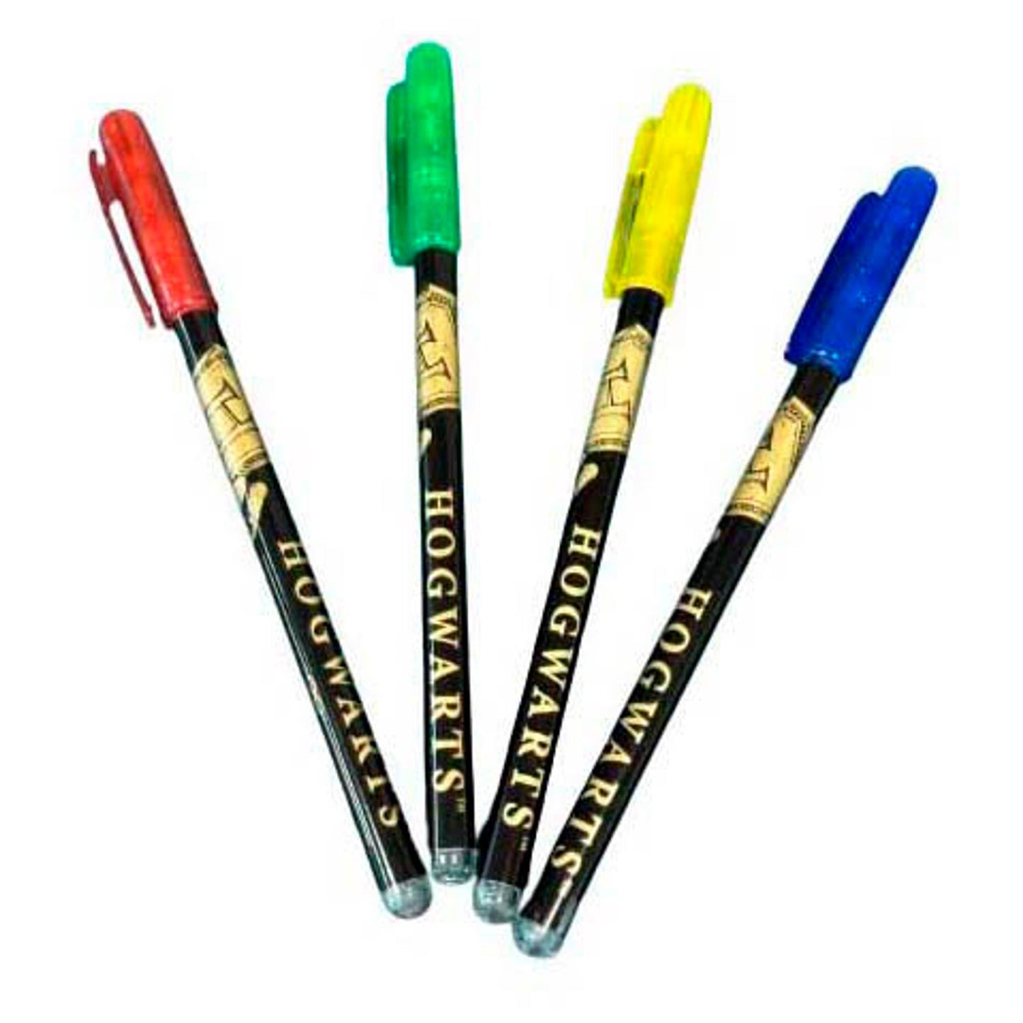 BlueSky Harry Potter Gelschreiber-Set schwarz, Schreibfarbe: farbsortiert | HP712640 | 1 Pack = 4 St.