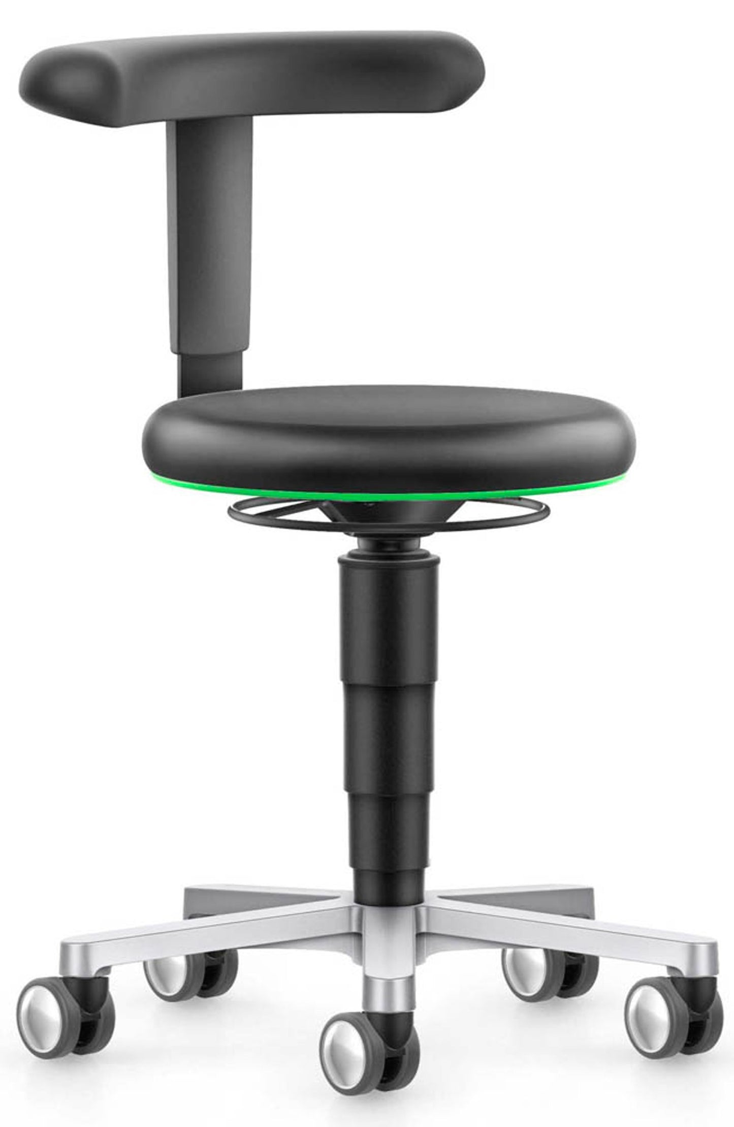 bimos Arbeitshocker Medical, schwarz Kunstleder