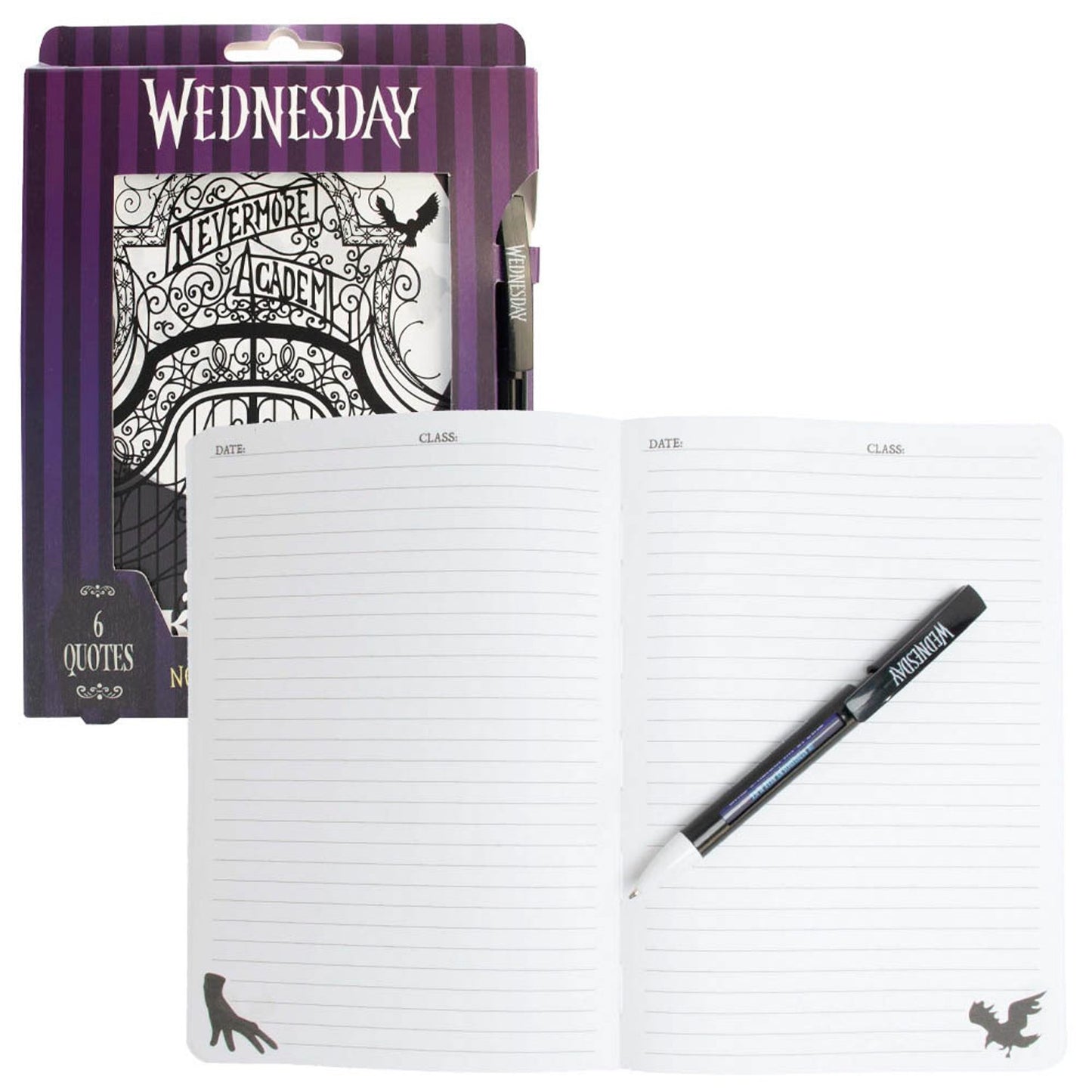 BlueSky Notizbuch Wednesday A5 liniert, mehrfarbig Hardcover | WD717560
