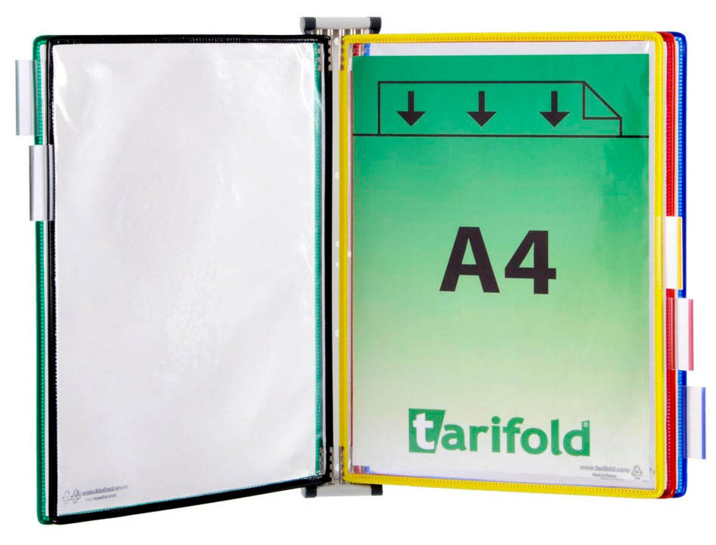 tarifold Wand-Sichttafelsystem DIN A4 farbsortiert