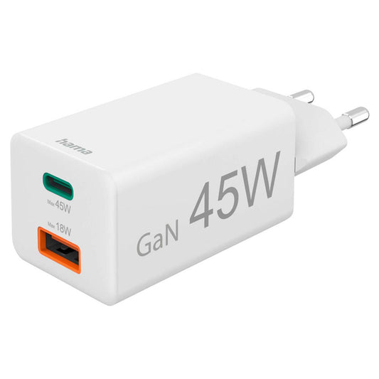hama GaN-Ladeadapter weiß, 45 Watt | 201995