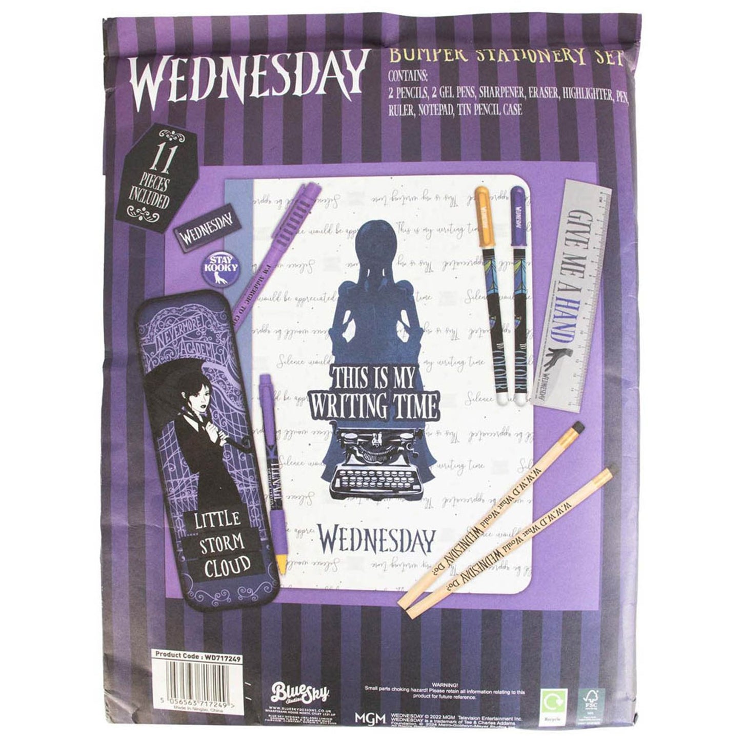 BlueSky Schreibset Wednesday farbsortiert | WD717249