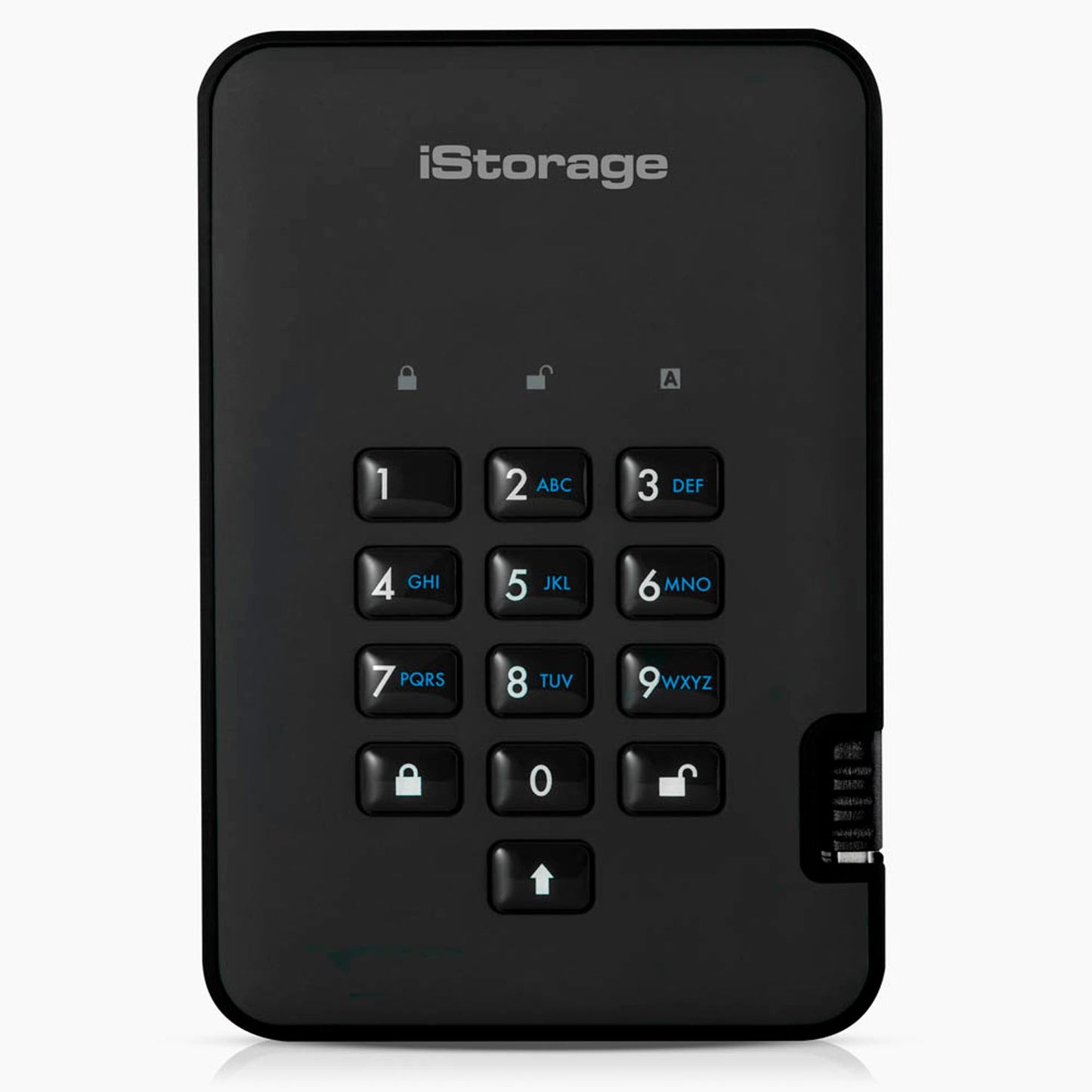 iStorage diskAshur2 1 TB externe SSD-Festplatte schwarz | IS-DA2-256-SSD-1000-B