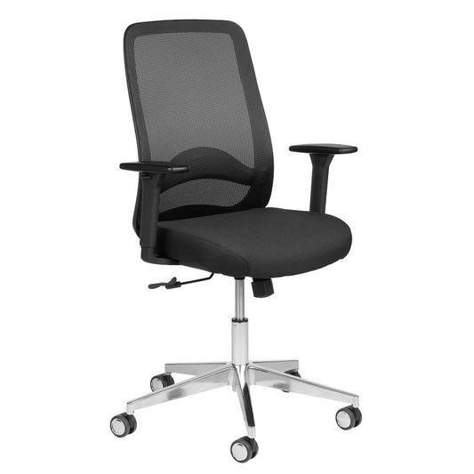 Mayer Bürostuhl, Stoff schwarz, Gestell alu | 3280