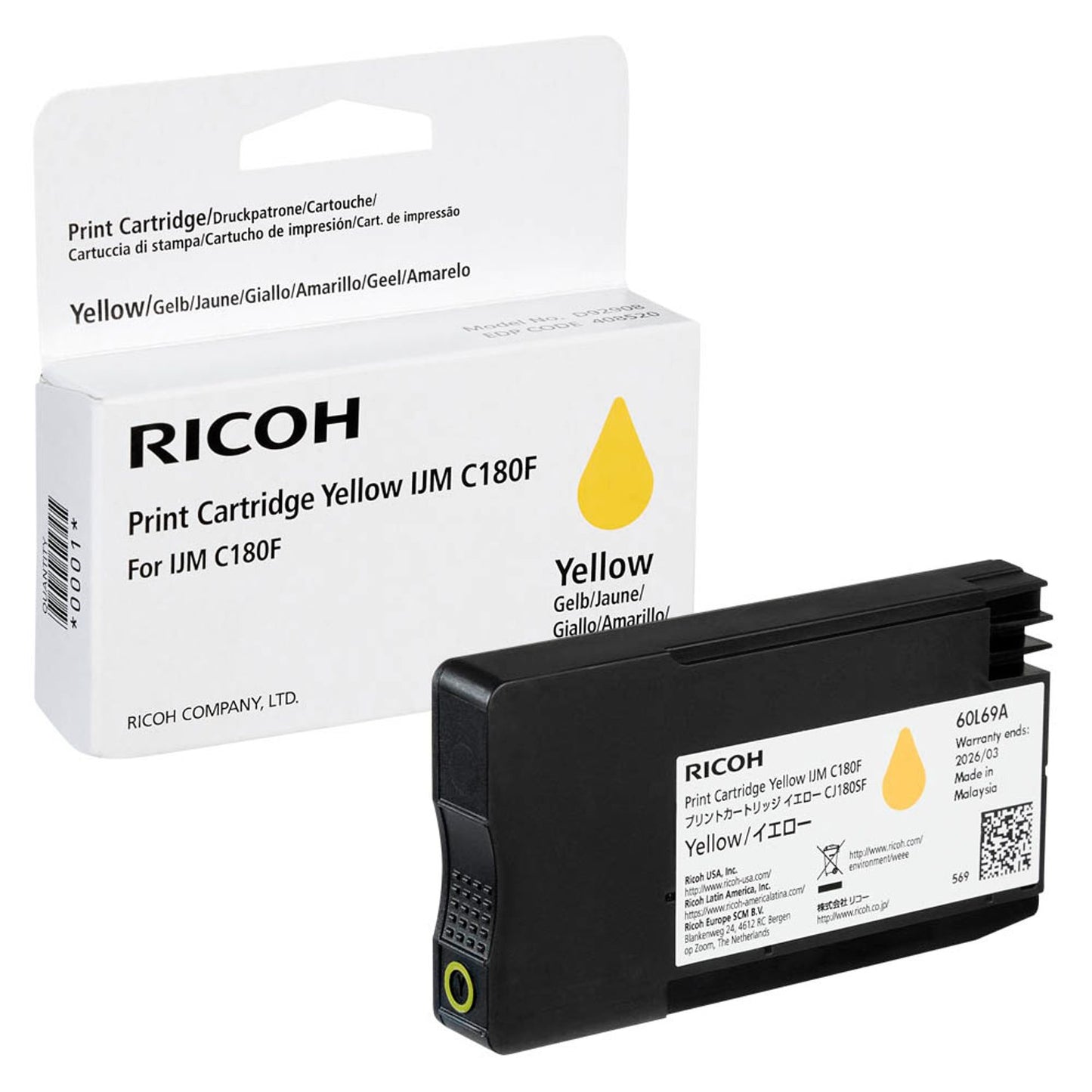 RICOH gelb Druckerpatrone | 408520