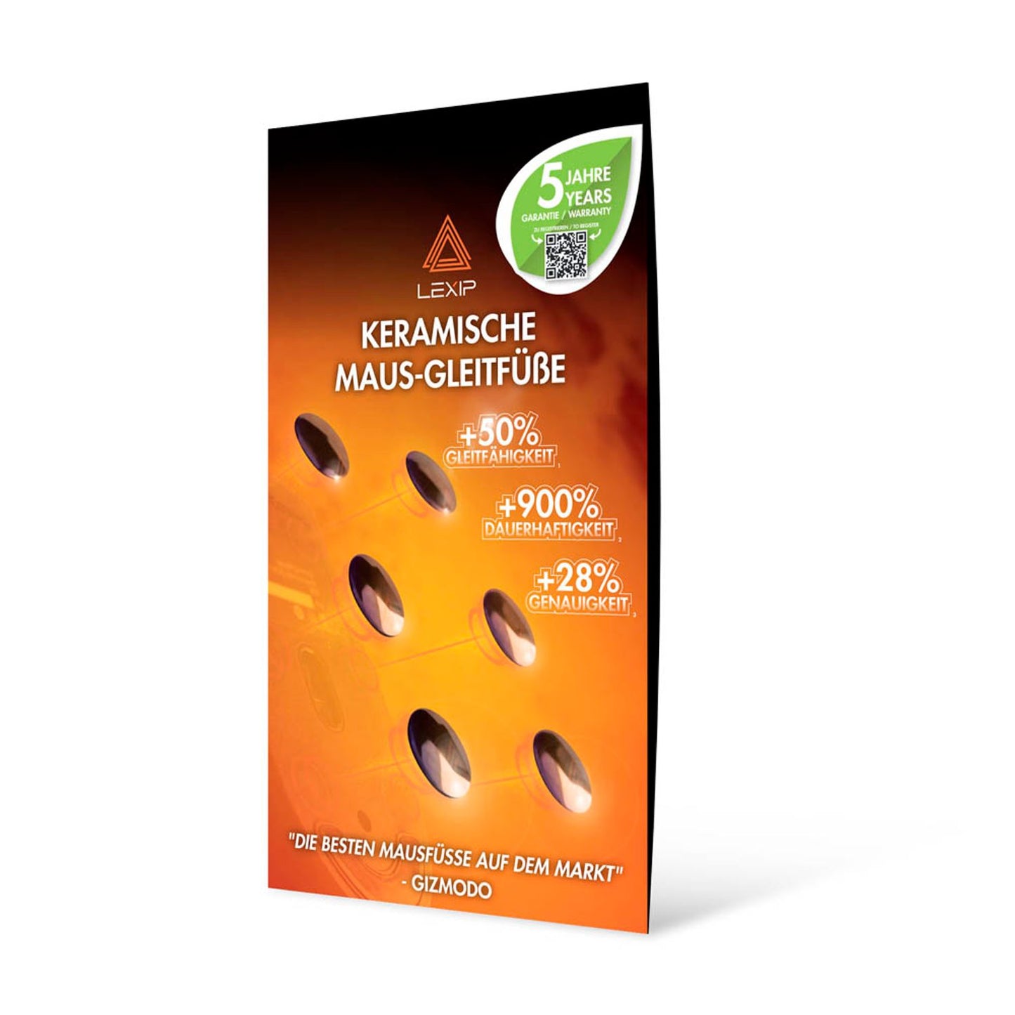 LEXIP MO42 Mausfüße Keramik | JVAPCM00601 | 1 Pack = 6 St.