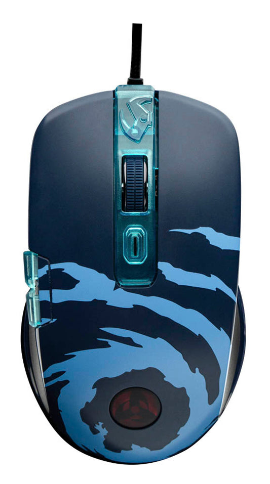 LEXIP Gaming Maus kabelgebunden blau, schwarz