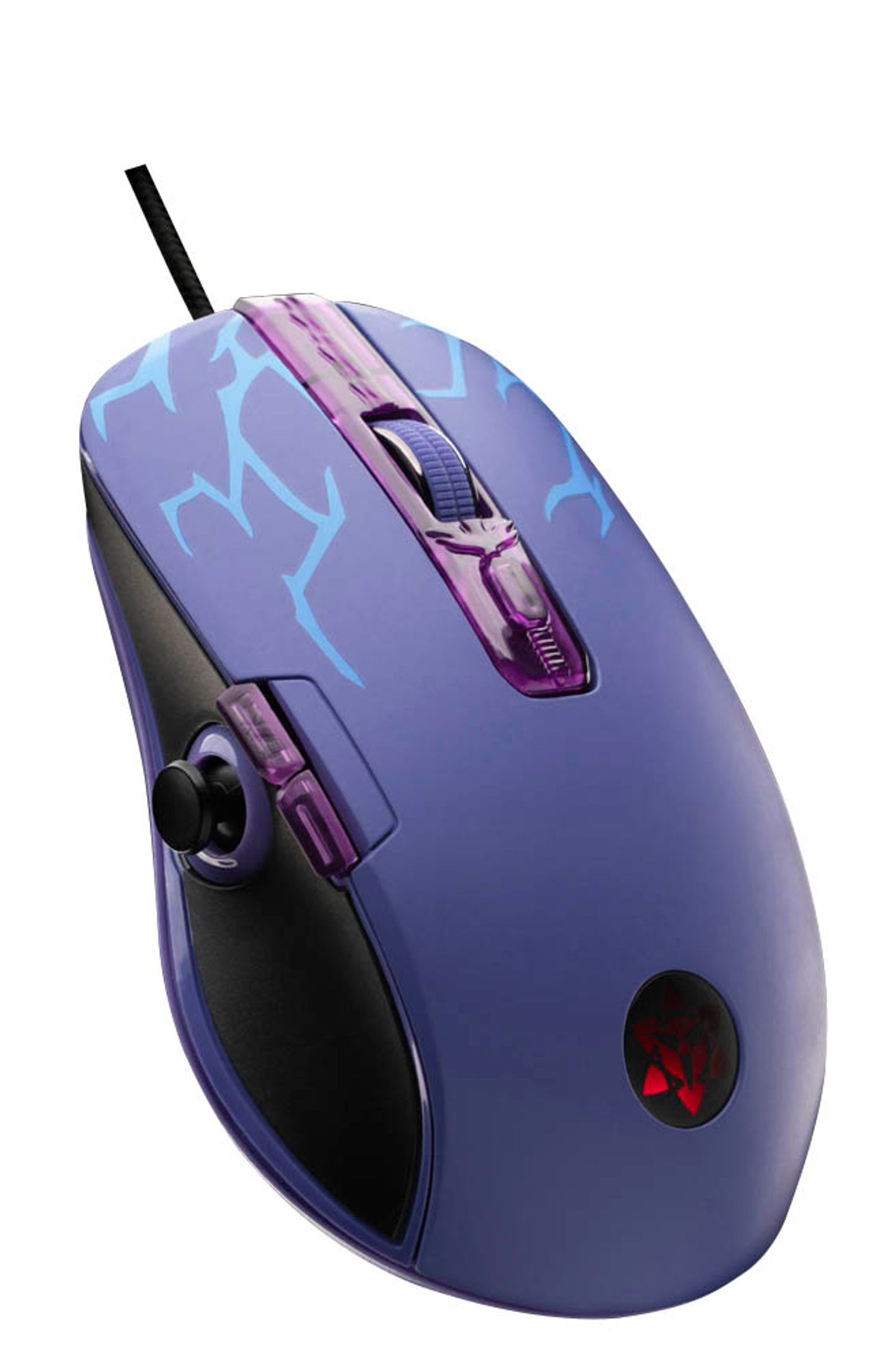 LEXIP Gaming Maus kabelgebunden blau, schwarz