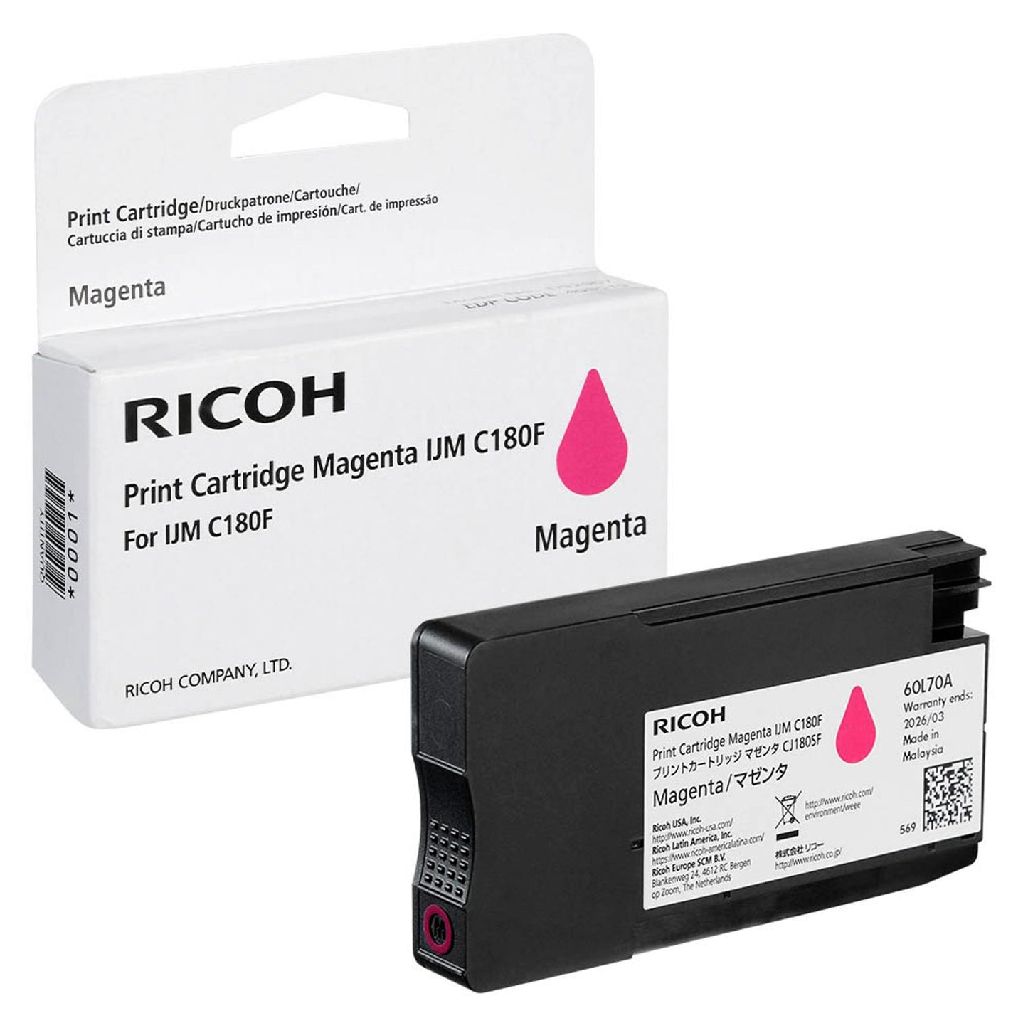 RICOH magenta Druckerpatrone | 408519