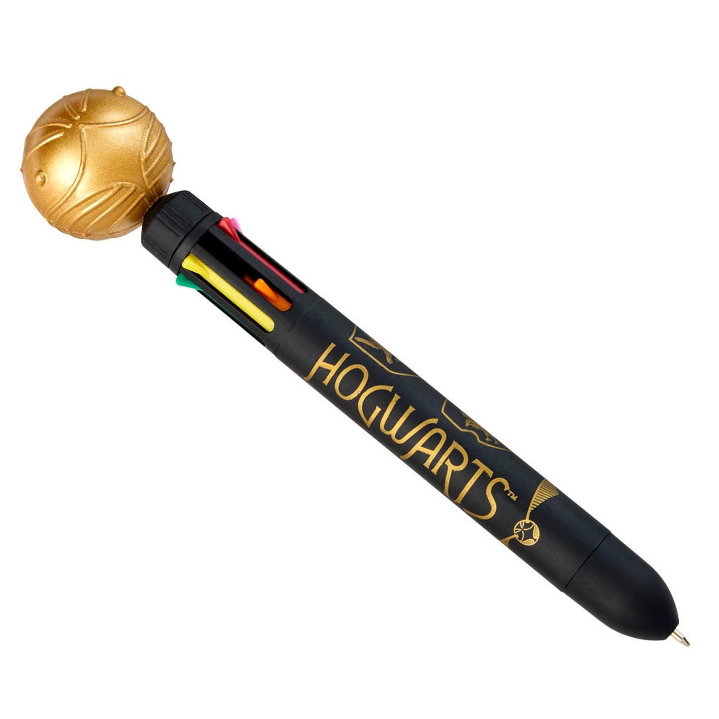 BlueSky Kugelschreiber Harry Potter - Stift "Schnatz" 8 in 1 (mehrfarbig) schwarz, Schreibfarbe: farbsortiert | HP713586