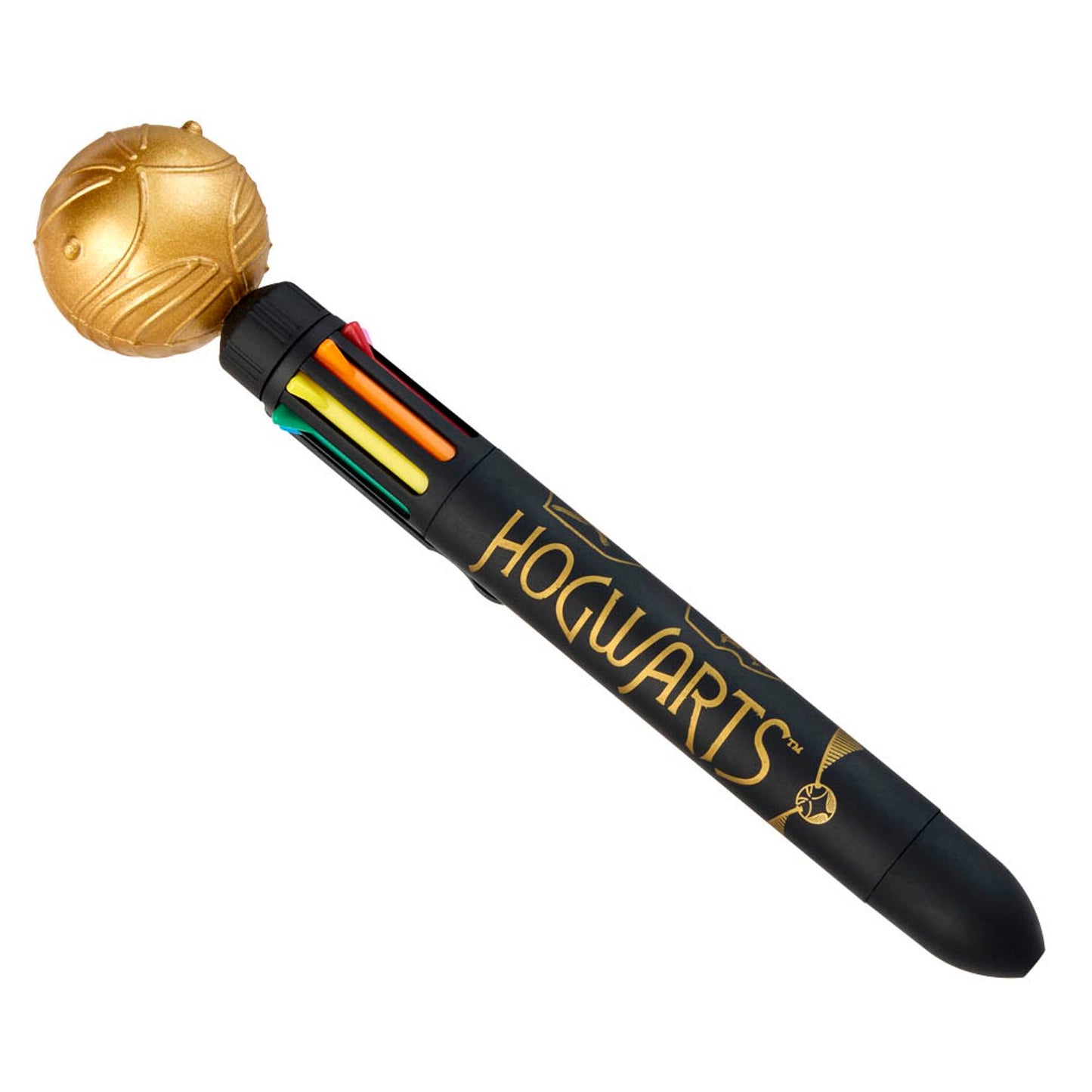 BlueSky Kugelschreiber Harry Potter - Stift "Schnatz" 8 in 1 (mehrfarbig) schwarz, Schreibfarbe: farbsortiert | HP713586