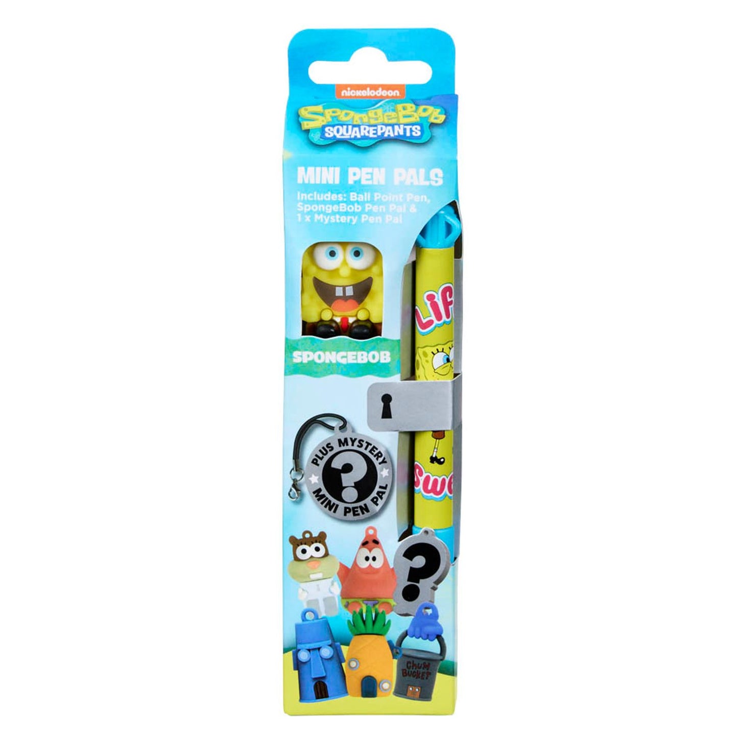 BlueSky Kugelschreiber SpongeBob - Mini Pen Pals gelb, Schreibfarbe: schwarz | SB712183