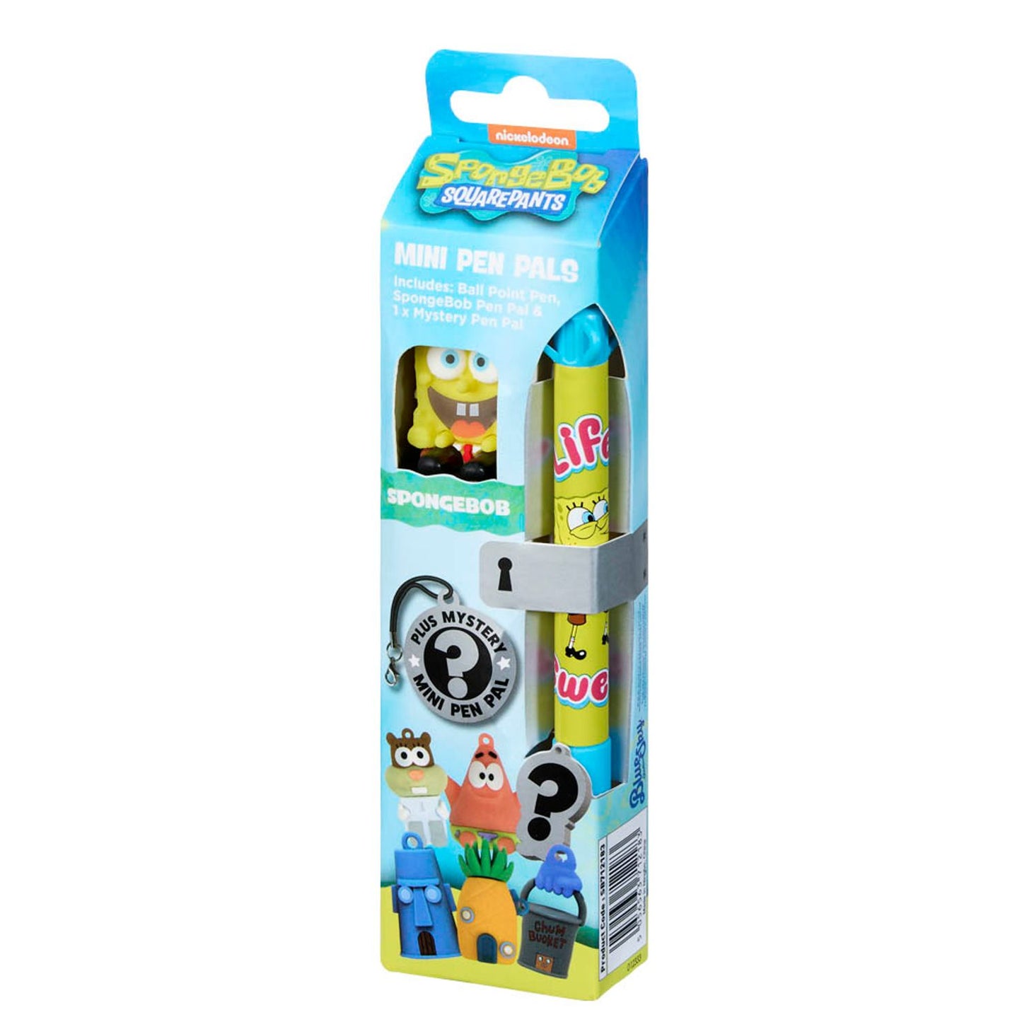 BlueSky Kugelschreiber SpongeBob - Mini Pen Pals gelb, Schreibfarbe: schwarz | SB712183