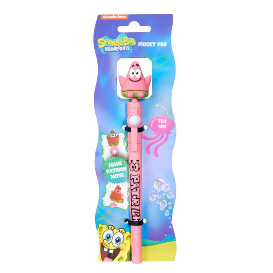 BlueSky Kugelschreiber SpongeBob - Fidget Pen inkl. Sammelfigur pink, Schreibfarbe: schwarz | SB717430