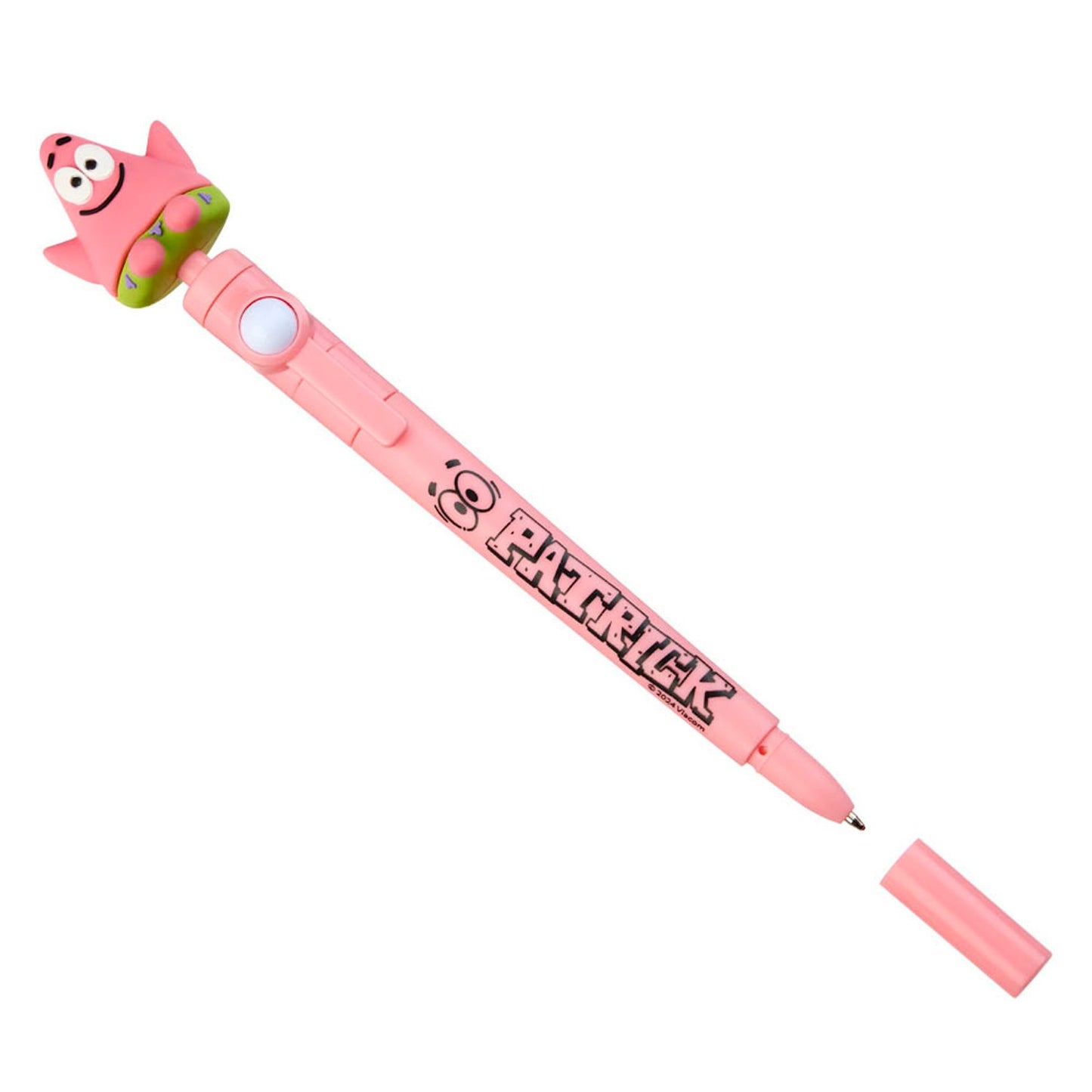 BlueSky Kugelschreiber SpongeBob - Fidget Pen inkl. Sammelfigur pink, Schreibfarbe: schwarz | SB717430