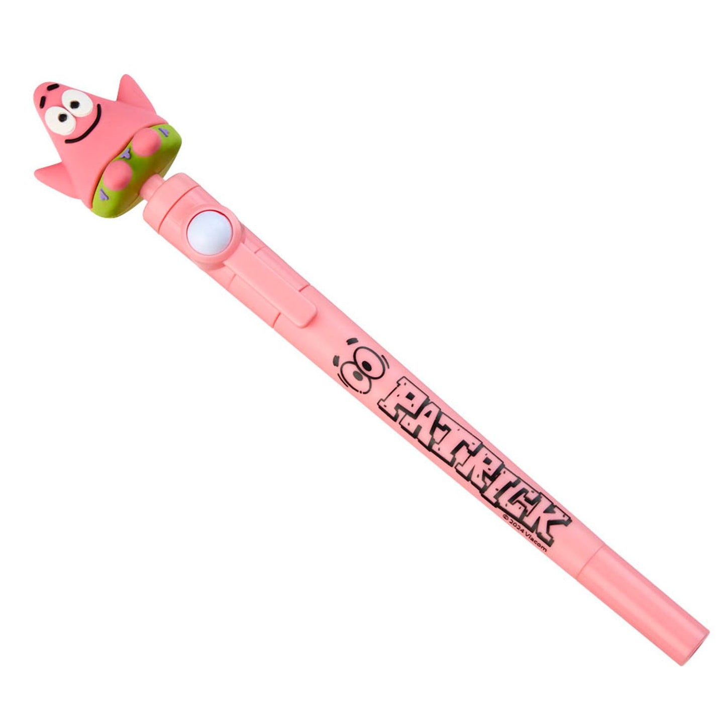 BlueSky Kugelschreiber SpongeBob - Fidget Pen inkl. Sammelfigur pink, Schreibfarbe: schwarz | SB717430
